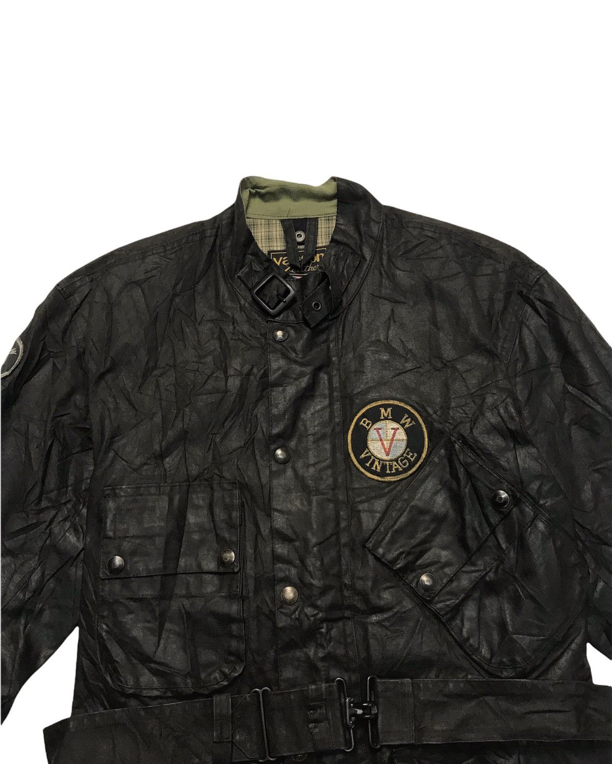 Vanson Leathers VANSON LEATHER WITH LOGO BMW VINTAGE WAXED JACKET Size US M / EU 48-50 / 2 - 6 Thumbnail