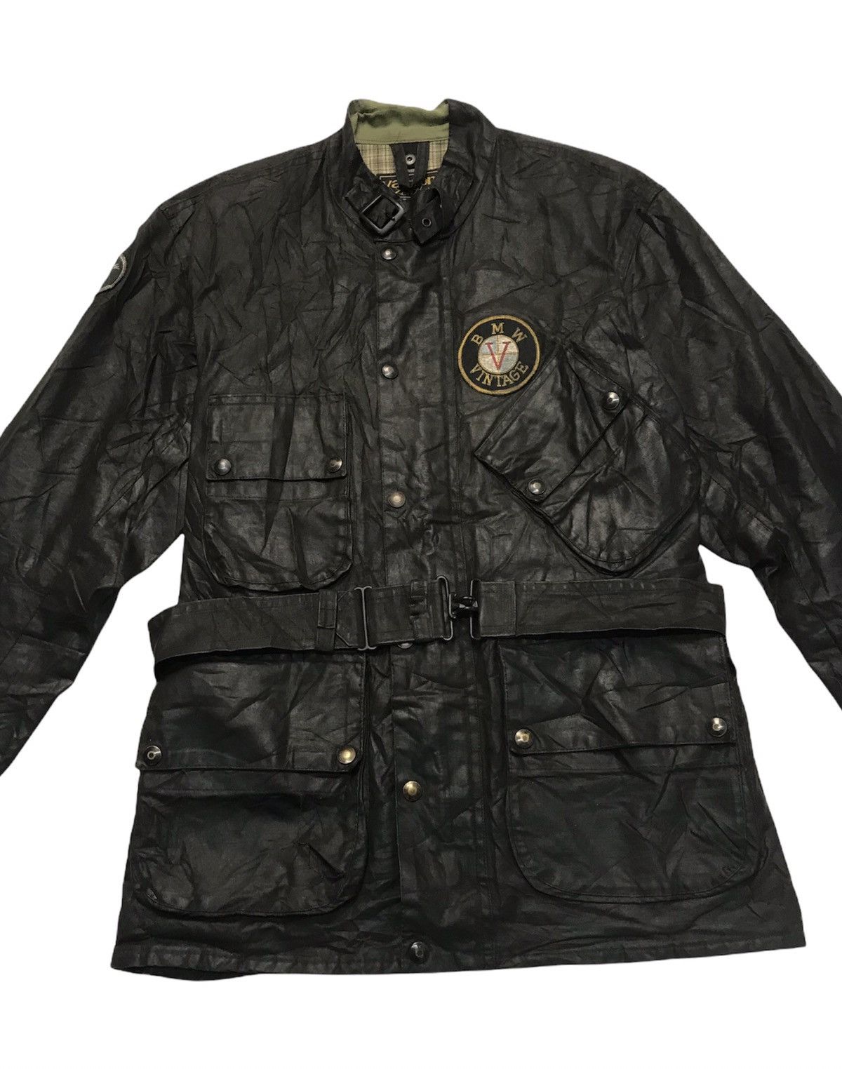 Vanson Leathers VANSON LEATHER WITH LOGO BMW VINTAGE WAXED JACKET Size US M / EU 48-50 / 2 - 5 Thumbnail