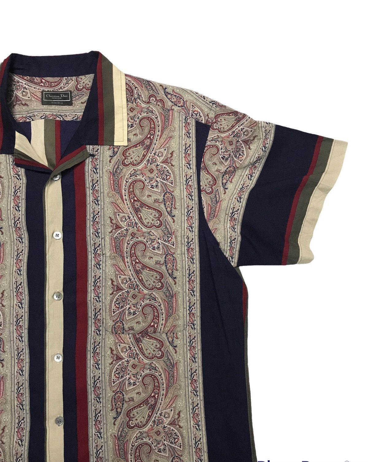 Christian Dior Monsieur × Designer CHRISTIAN DIOR MONSIEUR PAISLEY BUTTON SHIRT Size US M / EU 48-50 / 2 - 2 Thumbnail
