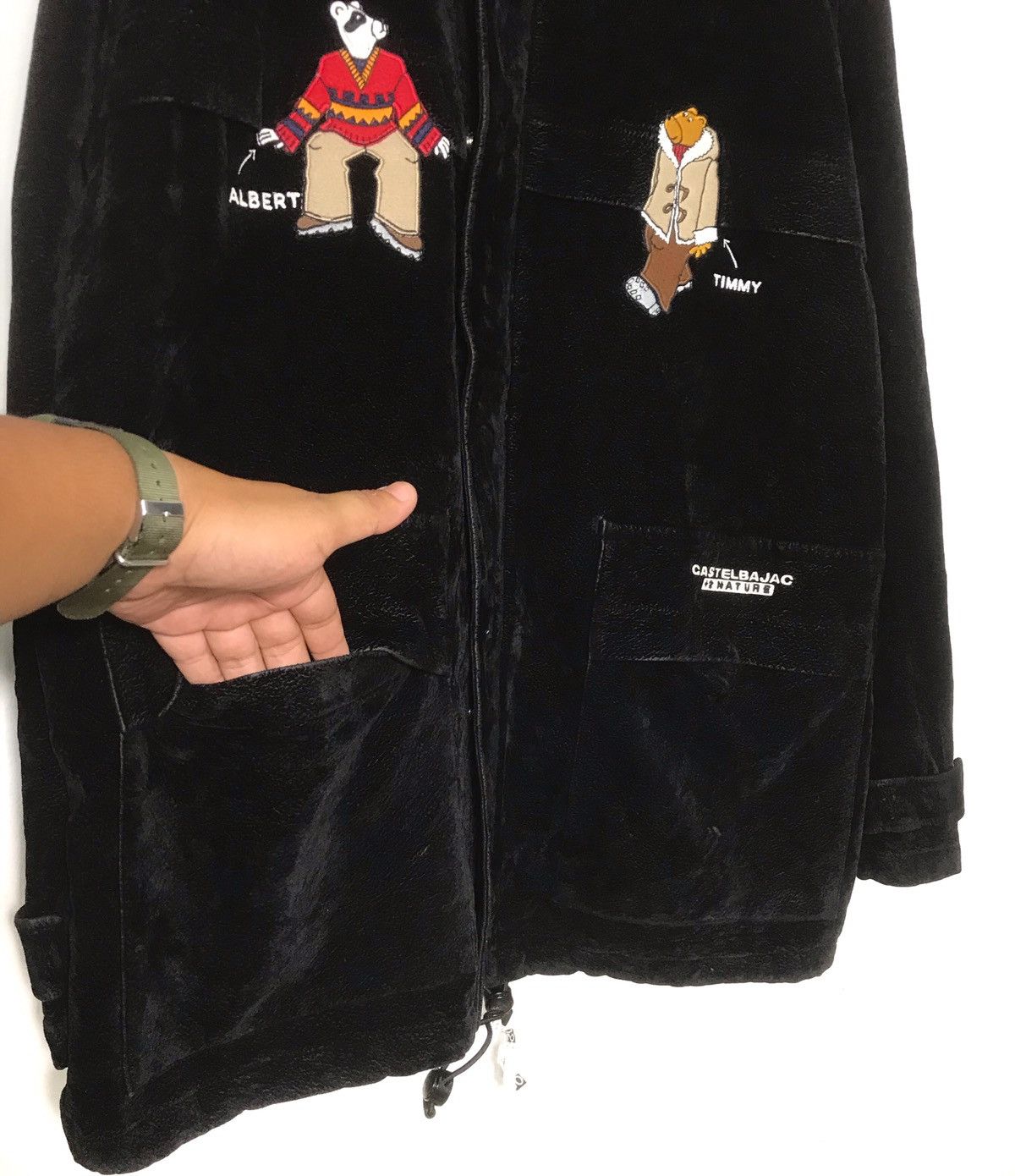Jean Charles De Castelbajac × Vintage CastelBajac Embroidered Cartoon Albert&Timmy Jacket Size US L / EU 52-54 / 3 - 3 Thumbnail