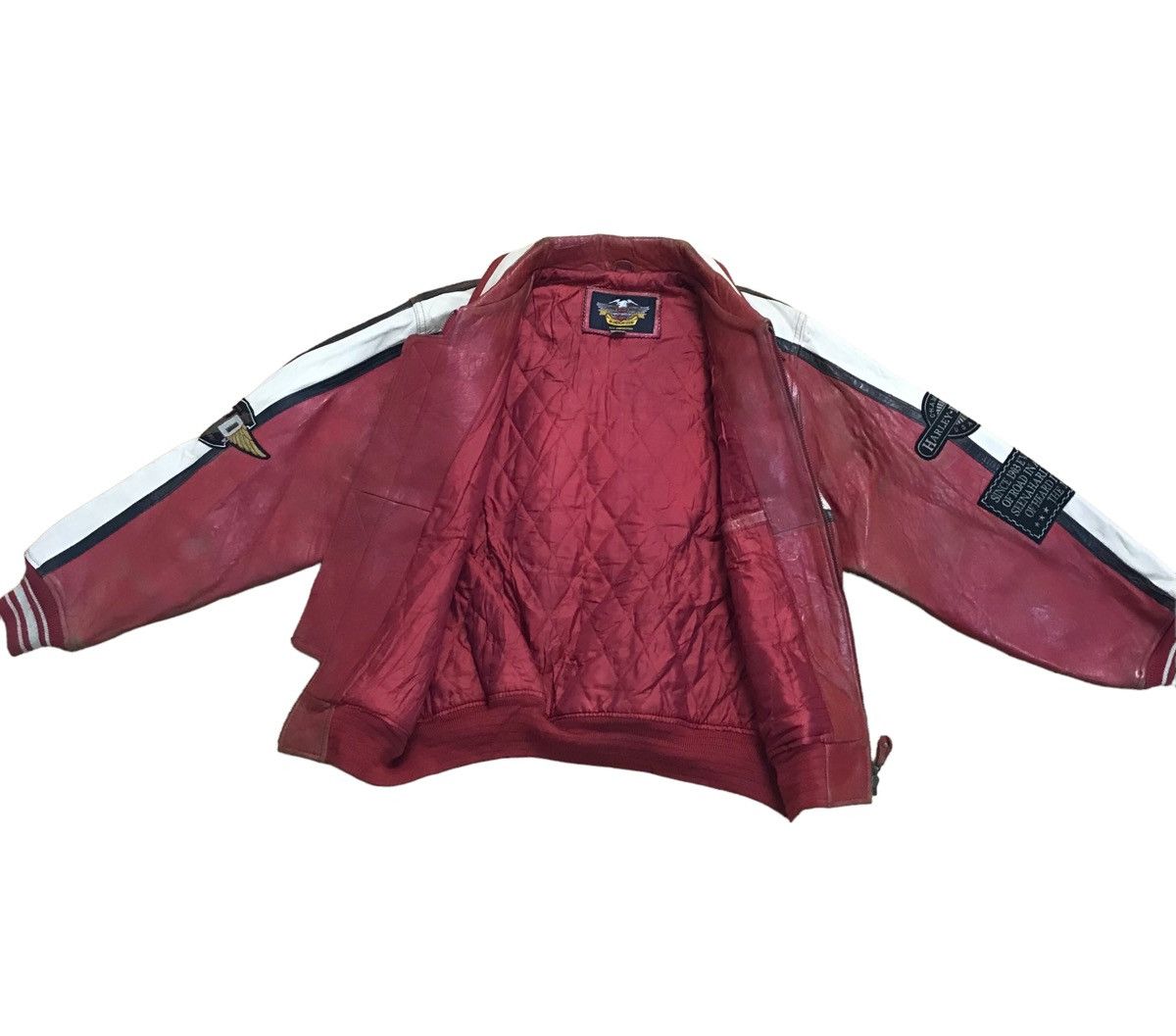 Harley Davidson × Vintage Harley Davidson Motorcycle Leather Jacket Size US M / EU 48-50 / 2 - 6 Thumbnail