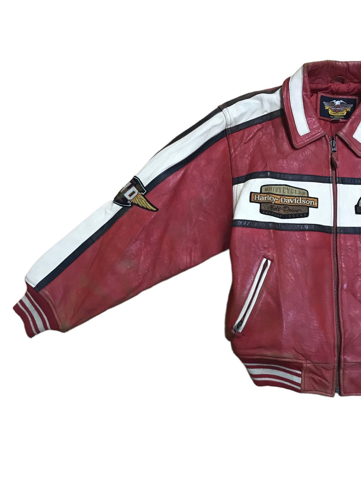 Harley Davidson × Vintage Harley Davidson Motorcycle Leather Jacket Size US M / EU 48-50 / 2 - 8 Thumbnail