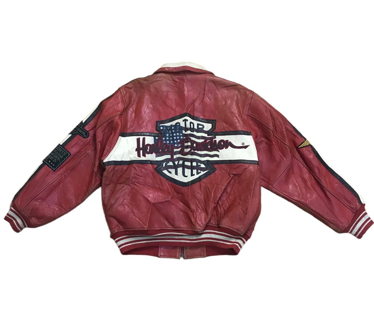Harley Davidson × Vintage Harley Davidson Motorcycle Leather Jacket Size US M / EU 48-50 / 2 - 11 Thumbnail