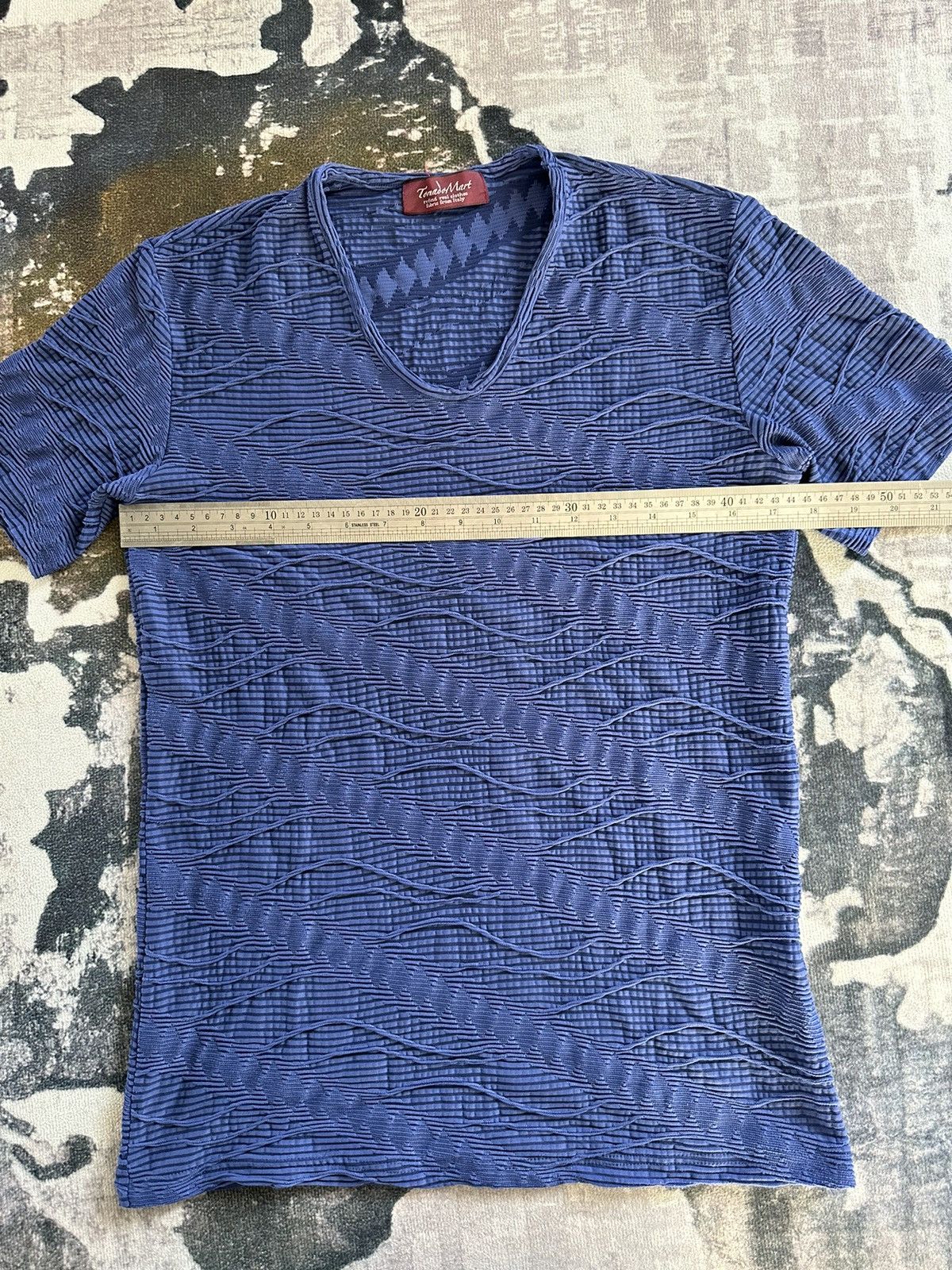 Tornado Mart 2000's Tornado Mart Japan pleated v neck tee Size US M / EU 48-50 / 2 - 8 Thumbnail
