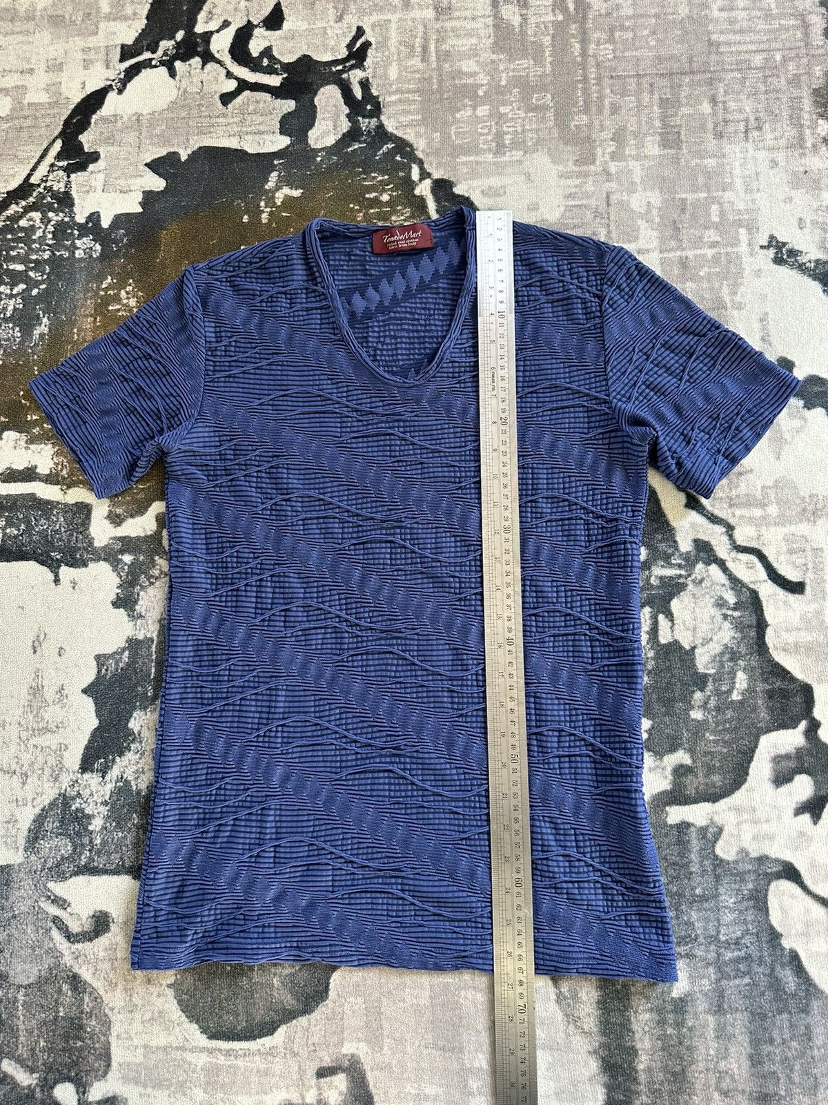 Tornado Mart 2000's Tornado Mart Japan pleated v neck tee Size US M / EU 48-50 / 2 - 9 Thumbnail