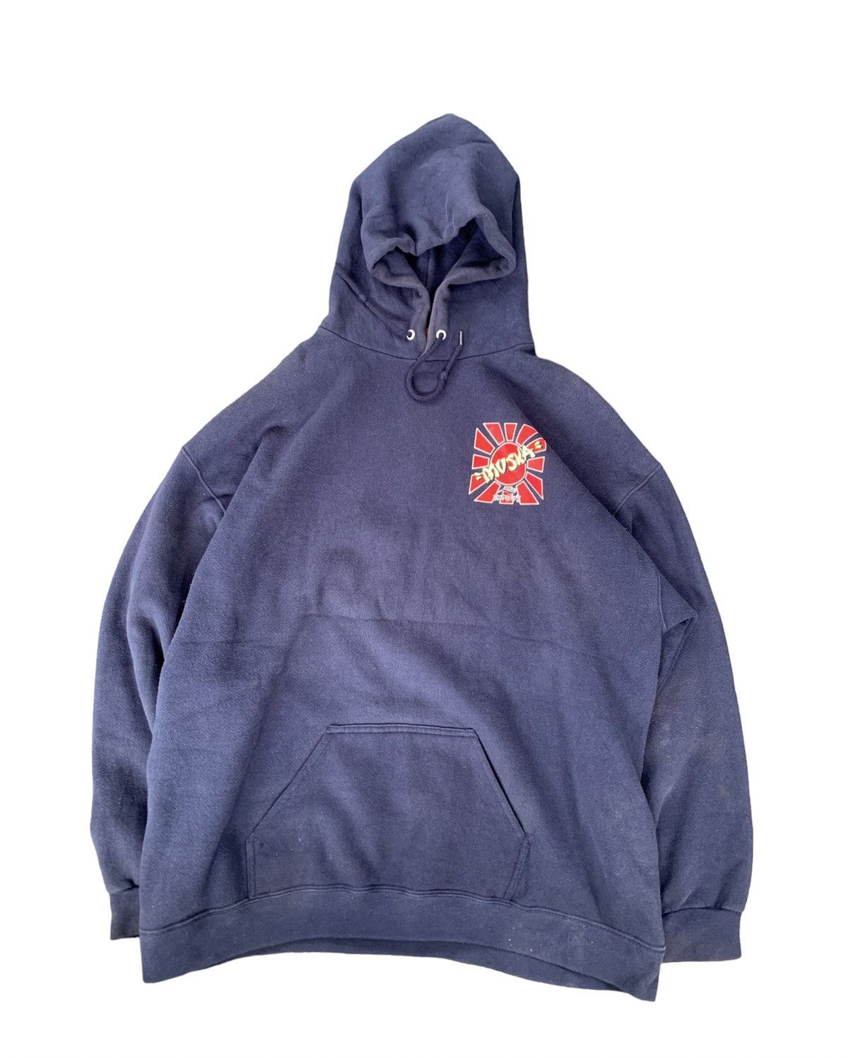 image of Shortys Skateboards x Skategang Vintage Shortys Skateboard Chad Muska 90's Hoodie in Navy (Size XL)