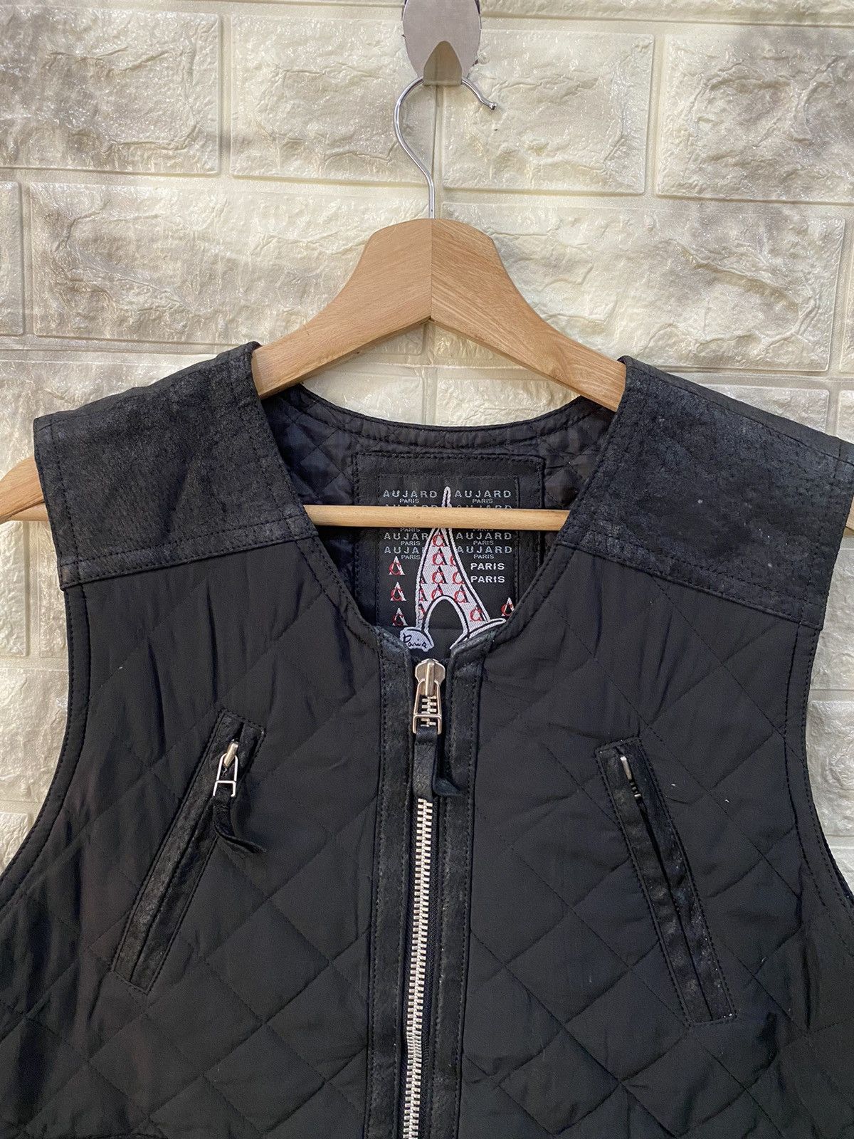 Japanese Brand Aujard Paris Biker Vest Size US S / EU 44-46 / 1 - 3 Thumbnail