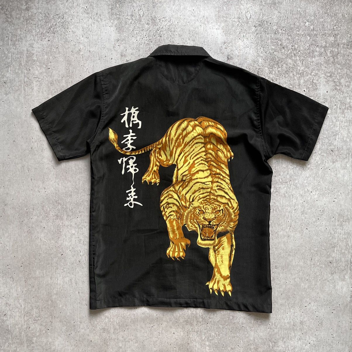 Vintage Dnon jeans vintage Hawaii shirt 90s rare tiger big logo art Size US S / EU 44-46 / 1 - 6 Thumbnail
