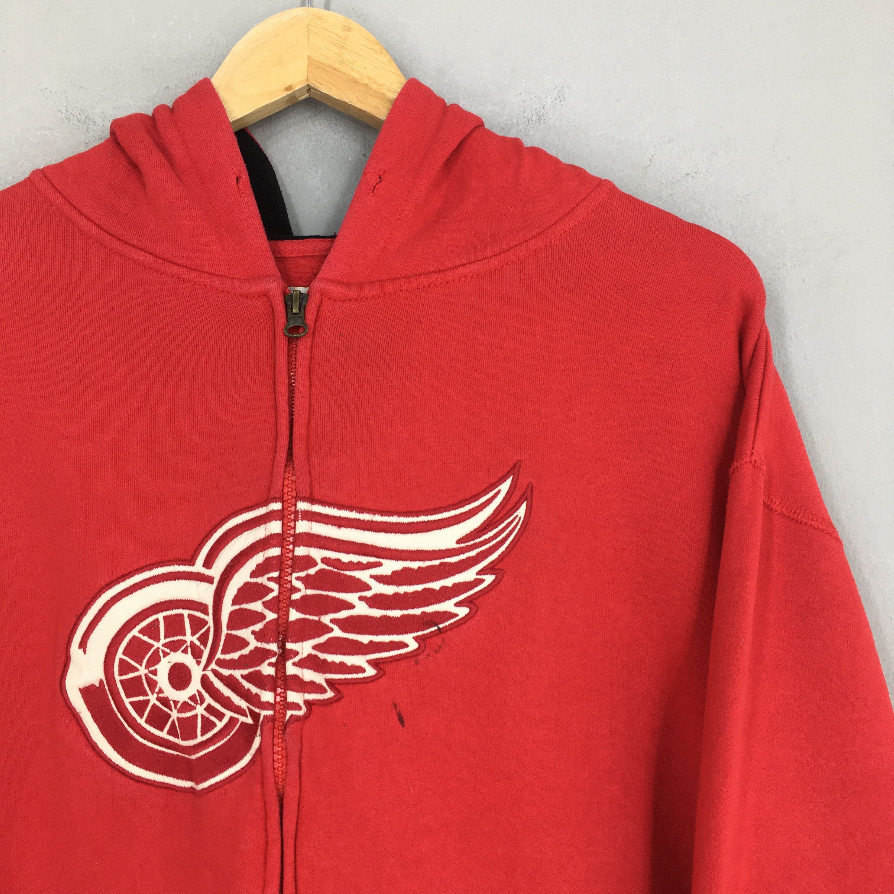 NHL Vintage Detroit Red Wings NHL Zipper Hoodies Large Size US L / EU 52-54 / 3 - 2 Thumbnail