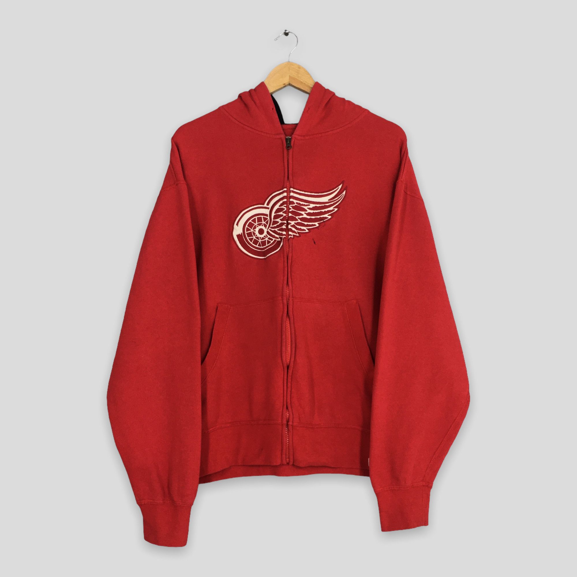 NHL Vintage Detroit Red Wings NHL Zipper Hoodies Large Size US L / EU 52-54 / 3 - 1 Thumbnail