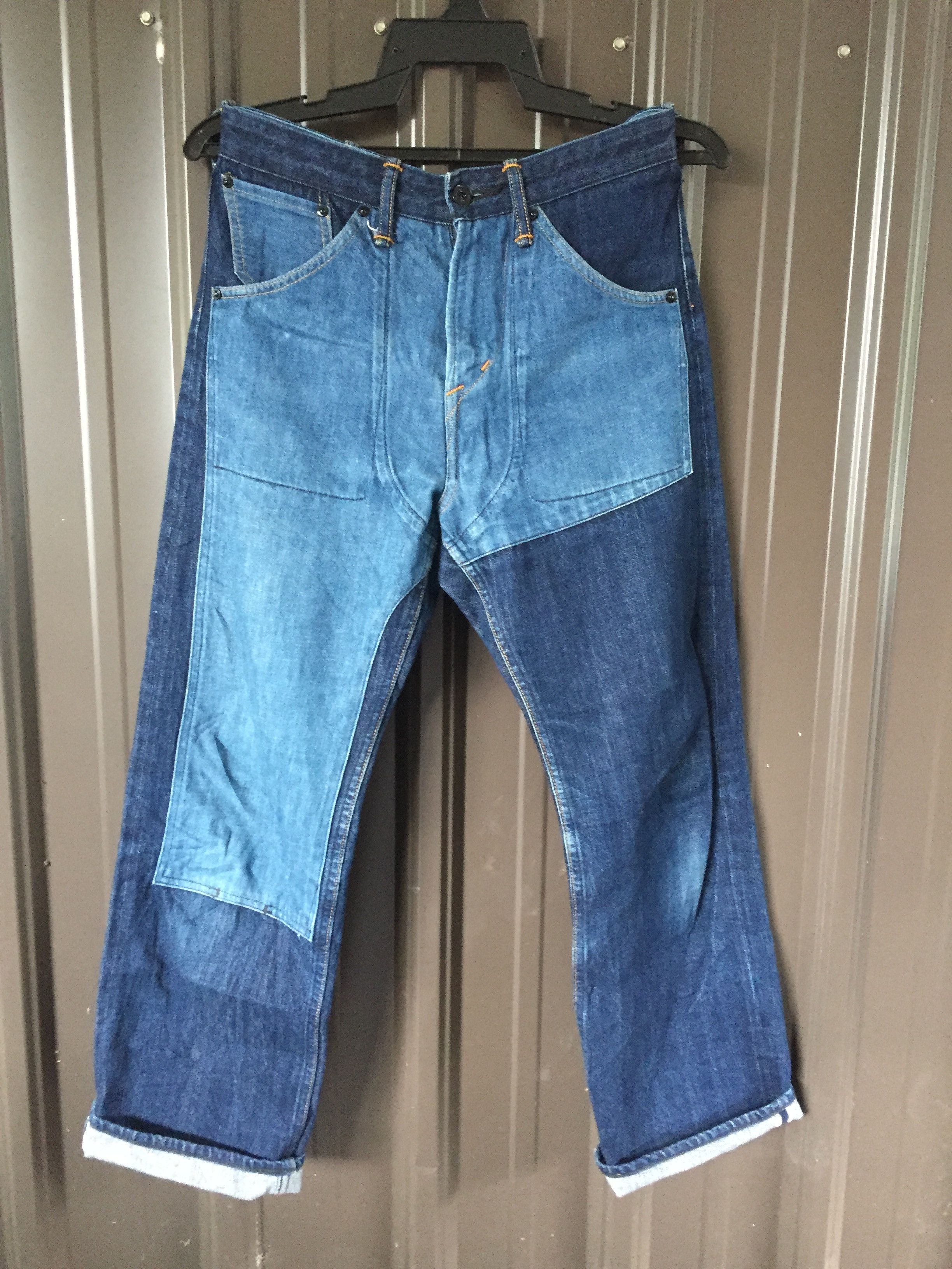 Japanese Brand × Le Grande Bleu (L.G.B.) 🔥Rare🔥Canton Reconstruct Selvedge Denim Jeans Size US 29 - 1 Thumbnail