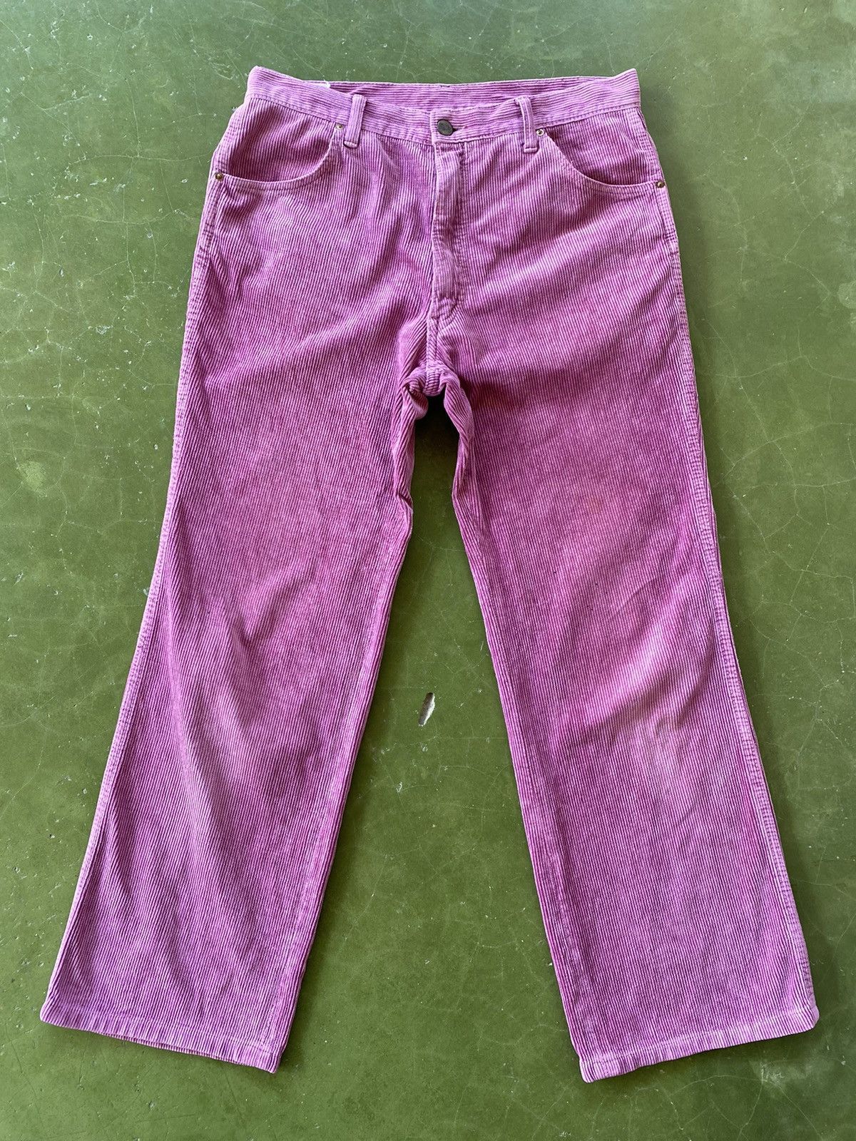 image of Vintage Distressed Fruit Of The Loom Edwin Corduroy Pants in Faded Purlpe, Men's (Size 32)
