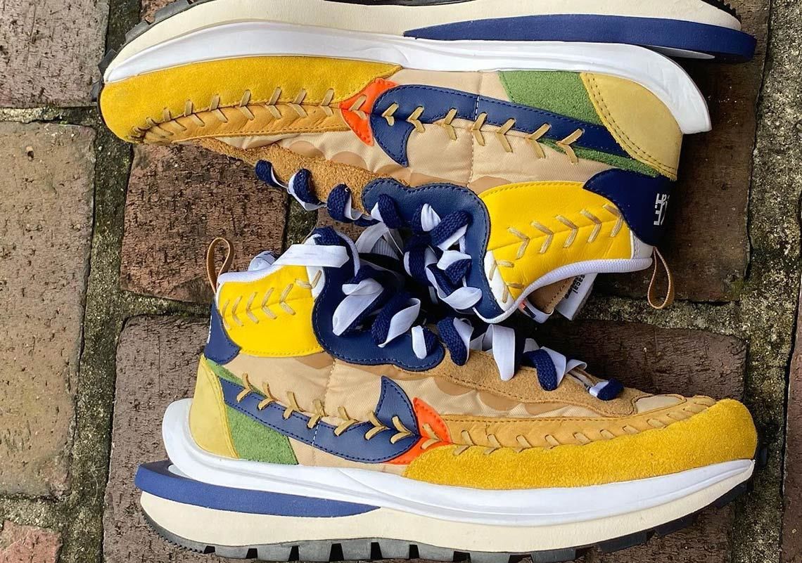 Jean Paul Gaultier Nike Vaporwaffle Sacai Jean Paul Gaultier Sesame Blue Size US 6.5 / EU 39-40 - 3 Thumbnail