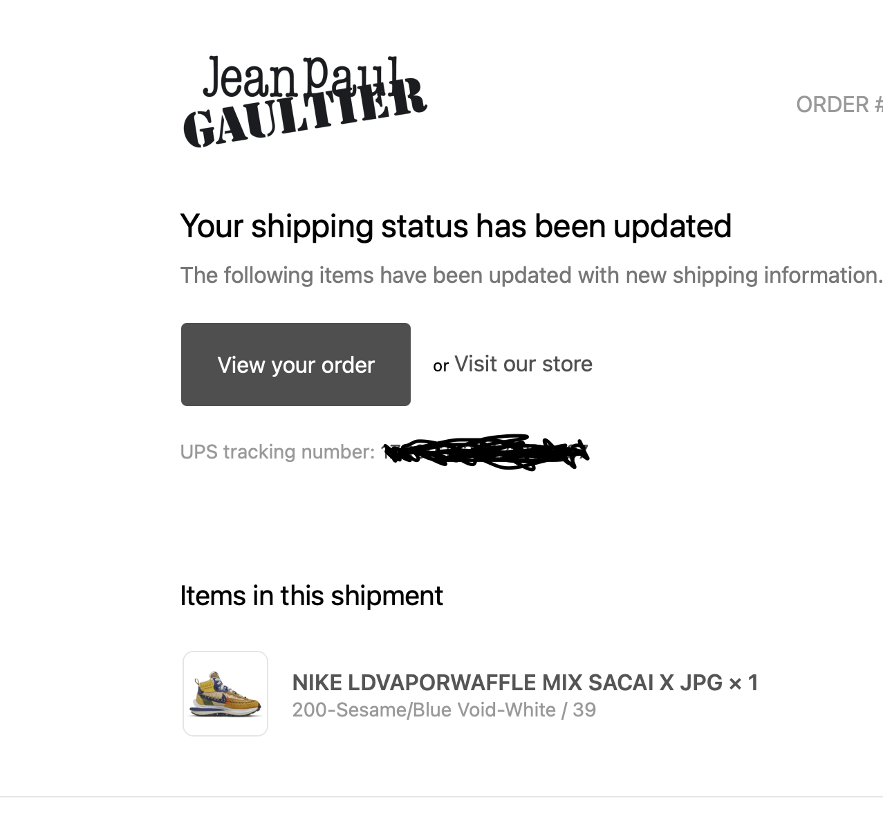 Jean Paul Gaultier Nike Vaporwaffle Sacai Jean Paul Gaultier Sesame Blue Size US 6.5 / EU 39-40 - 4 Thumbnail