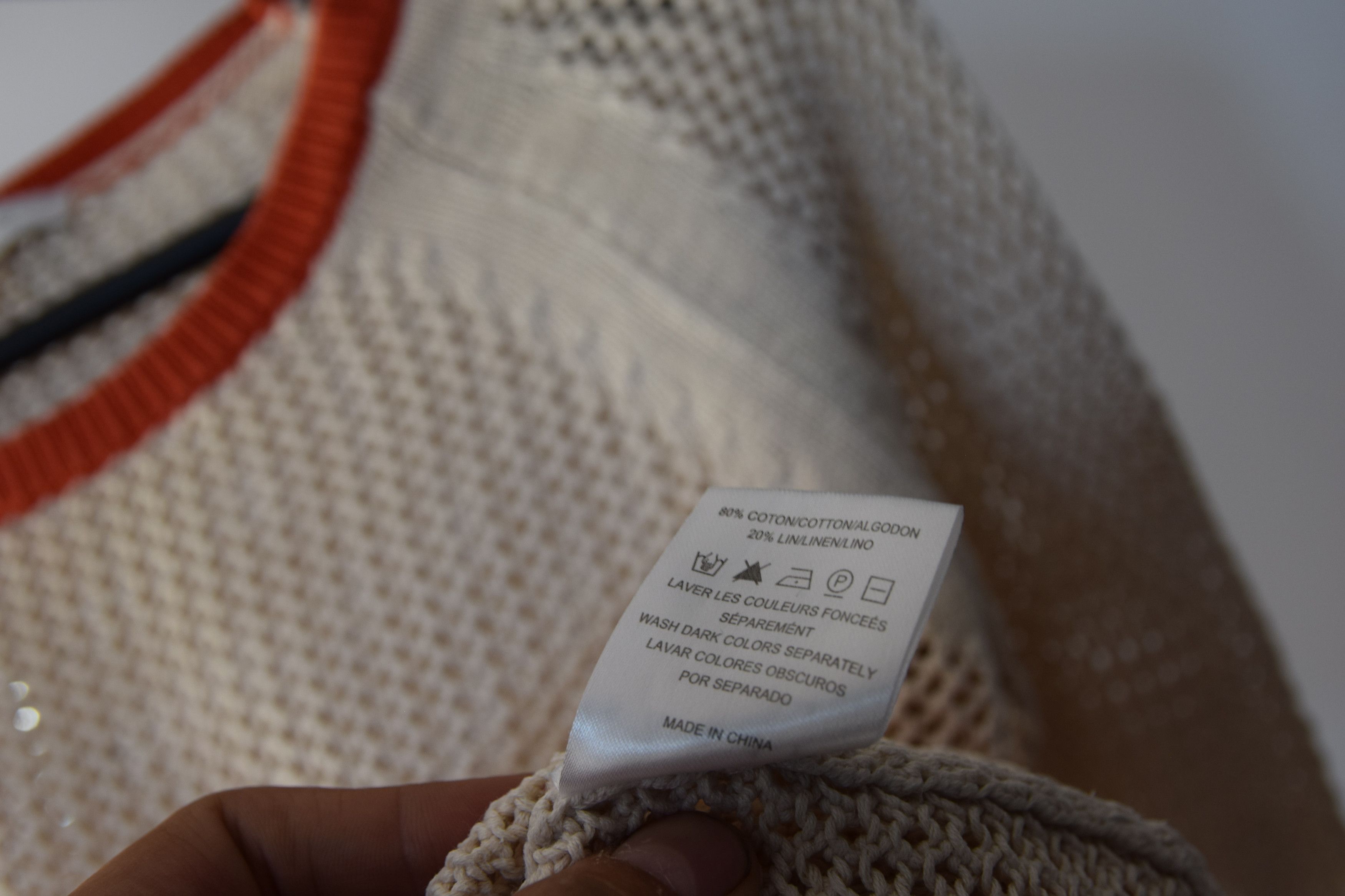 Designer × Sandro Sandro linen cotton Knitwear 1 sweatear transparent Size M / US 6-8 / IT 42-44 - 6 Thumbnail