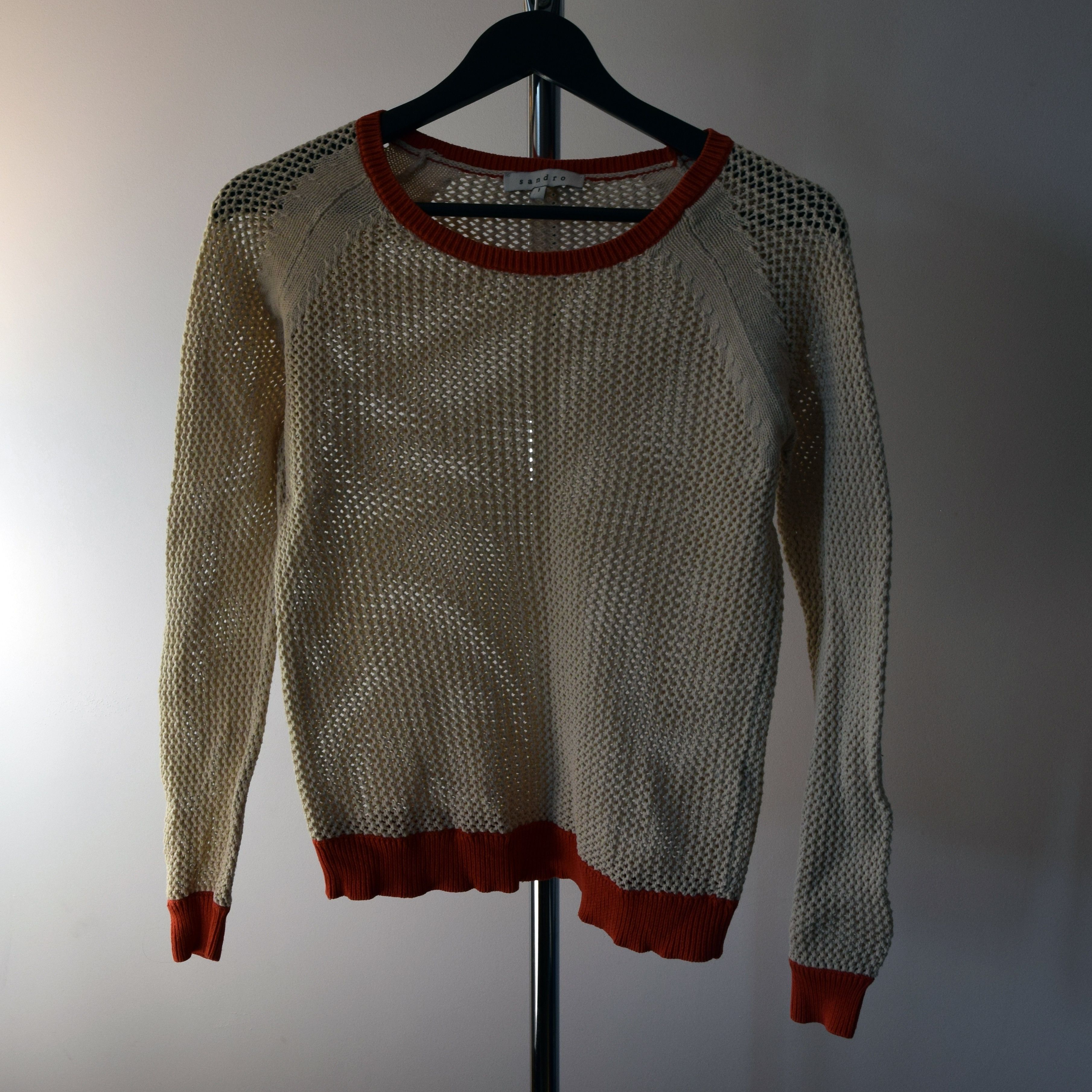 Designer × Sandro Sandro linen cotton Knitwear 1 sweatear transparent Size M / US 6-8 / IT 42-44 - 1 Thumbnail