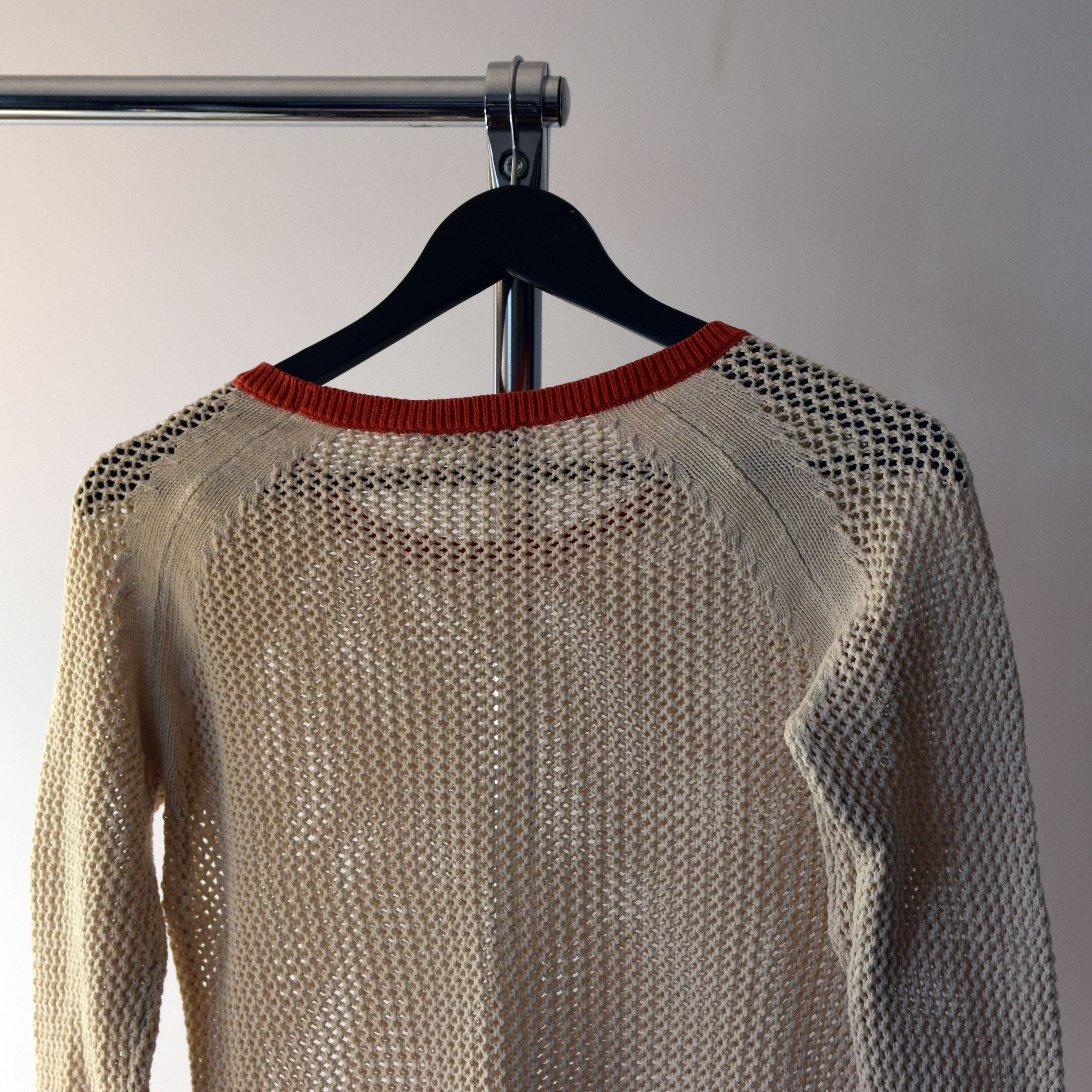 Designer × Sandro Sandro linen cotton Knitwear 1 sweatear transparent Size M / US 6-8 / IT 42-44 - 4 Thumbnail