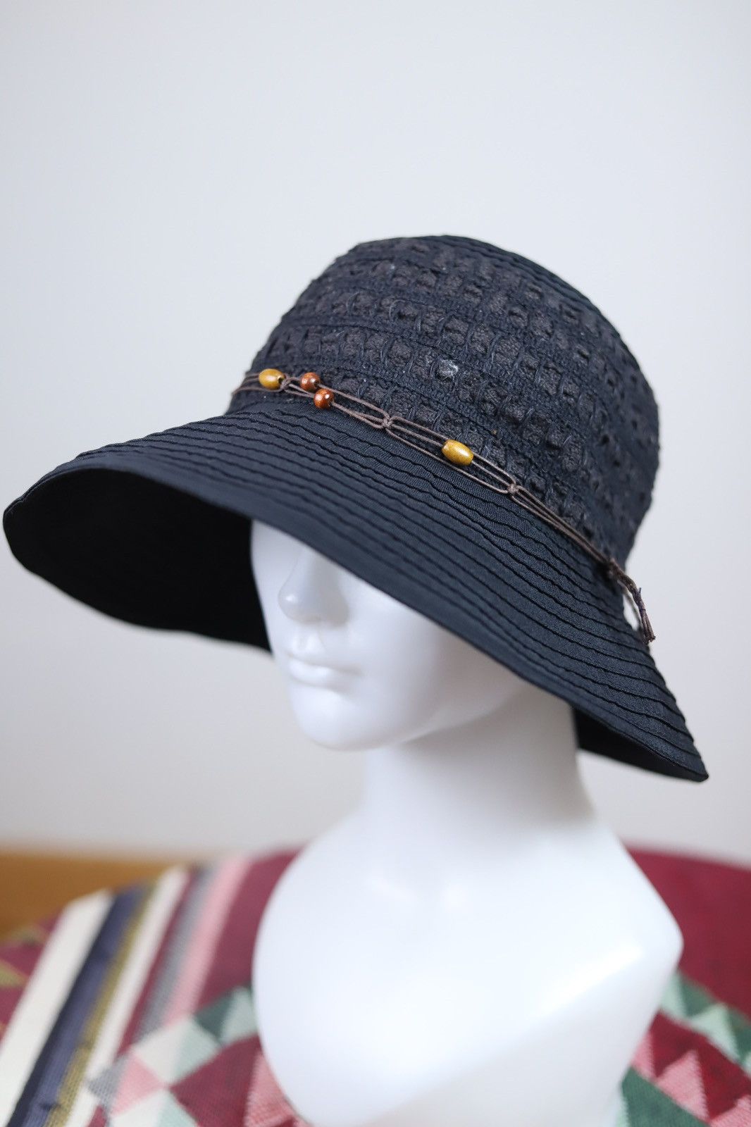 Bow Hat Bucket Japanese Style Breathable Versatile