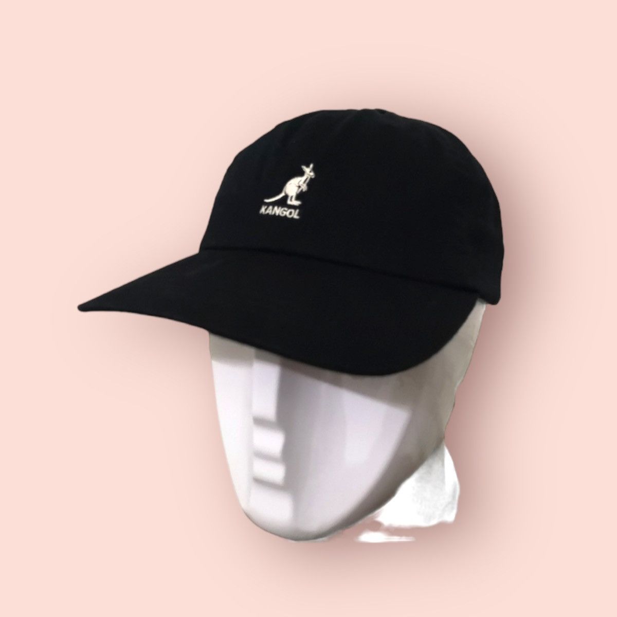 Kangol VINTAGE KANGOL WASHED BLACK LEATHER STRAPBACK BASEBALL CAP Size ONE SIZE - 5 Thumbnail