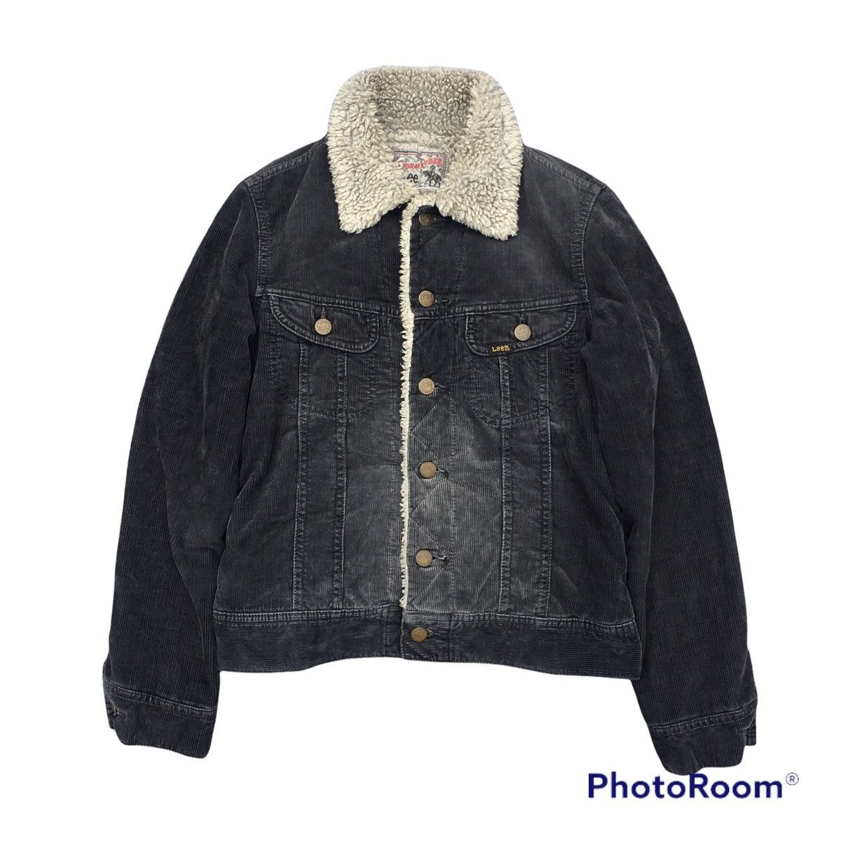 vintage 90s lee storm rider corduroy sherpa
