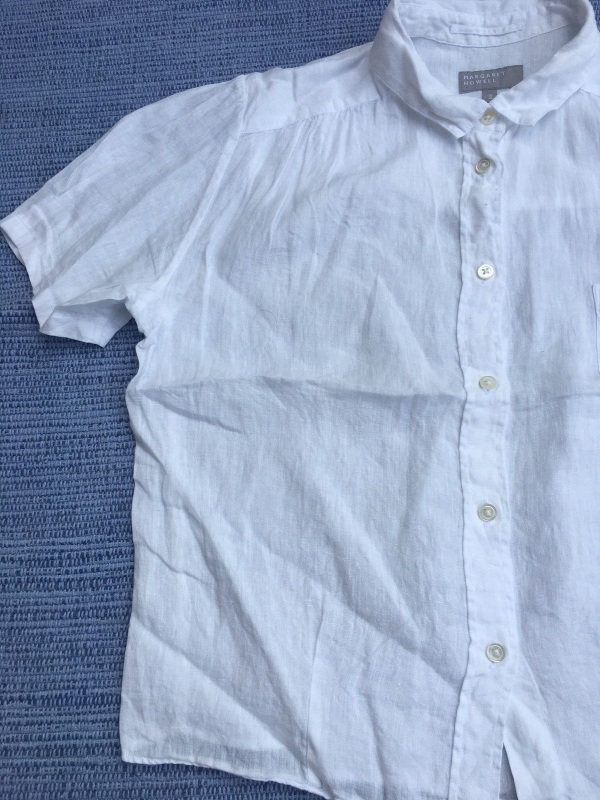 Margaret Howell white linen button up Size US L / EU 52-54 / 3 - 3 Thumbnail