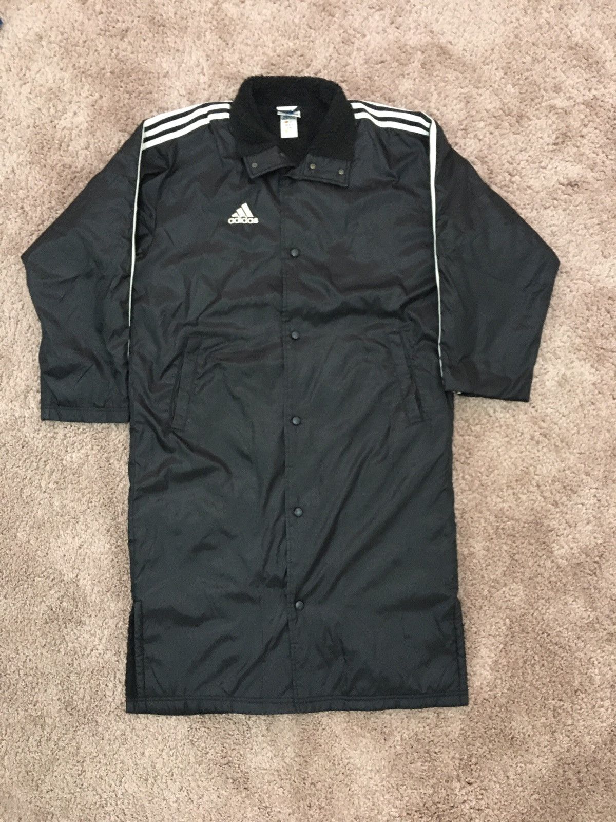 Adidas vintage long jacket for winter Size US M / EU 48-50 / 2 - 1 Thumbnail