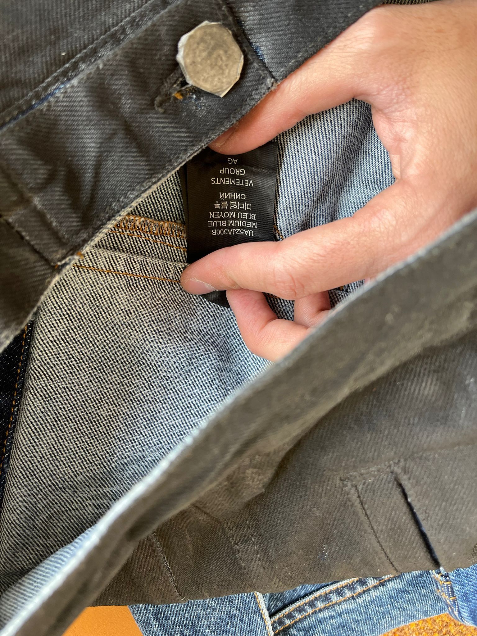 Vetements Denim Flame Jacket in Blue Black Size US L / EU 52-54 / 3 - 13 Thumbnail