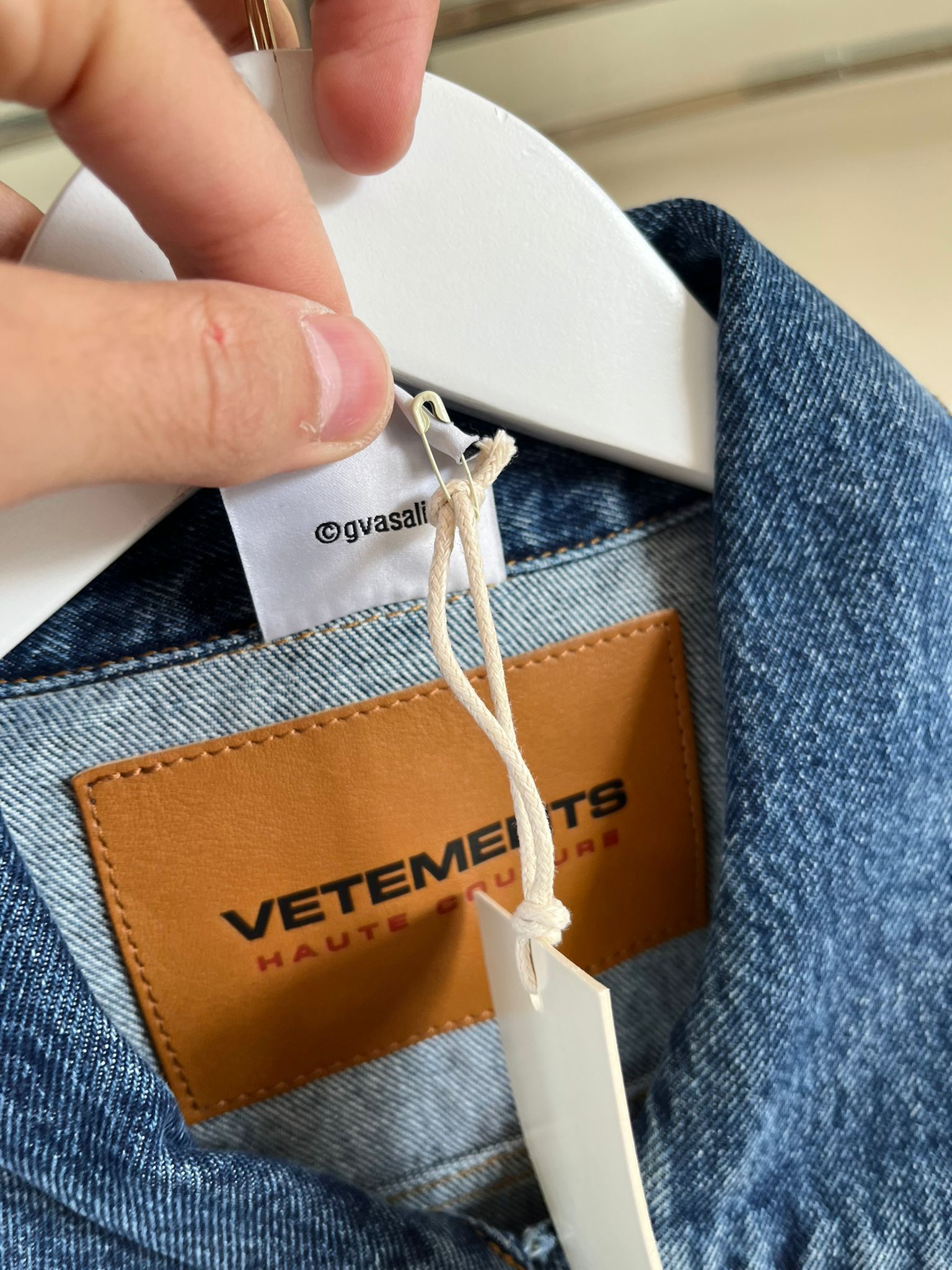 Vetements Denim Flame Jacket in Blue Black Size US L / EU 52-54 / 3 - 11 Thumbnail