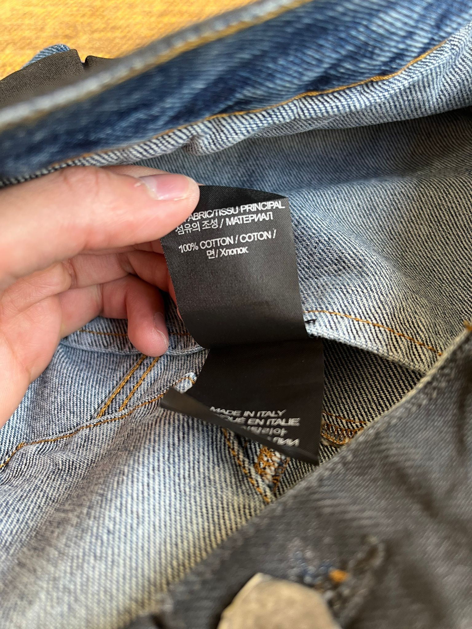 Vetements Denim Flame Jacket in Blue Black Size US L / EU 52-54 / 3 - 16 Thumbnail