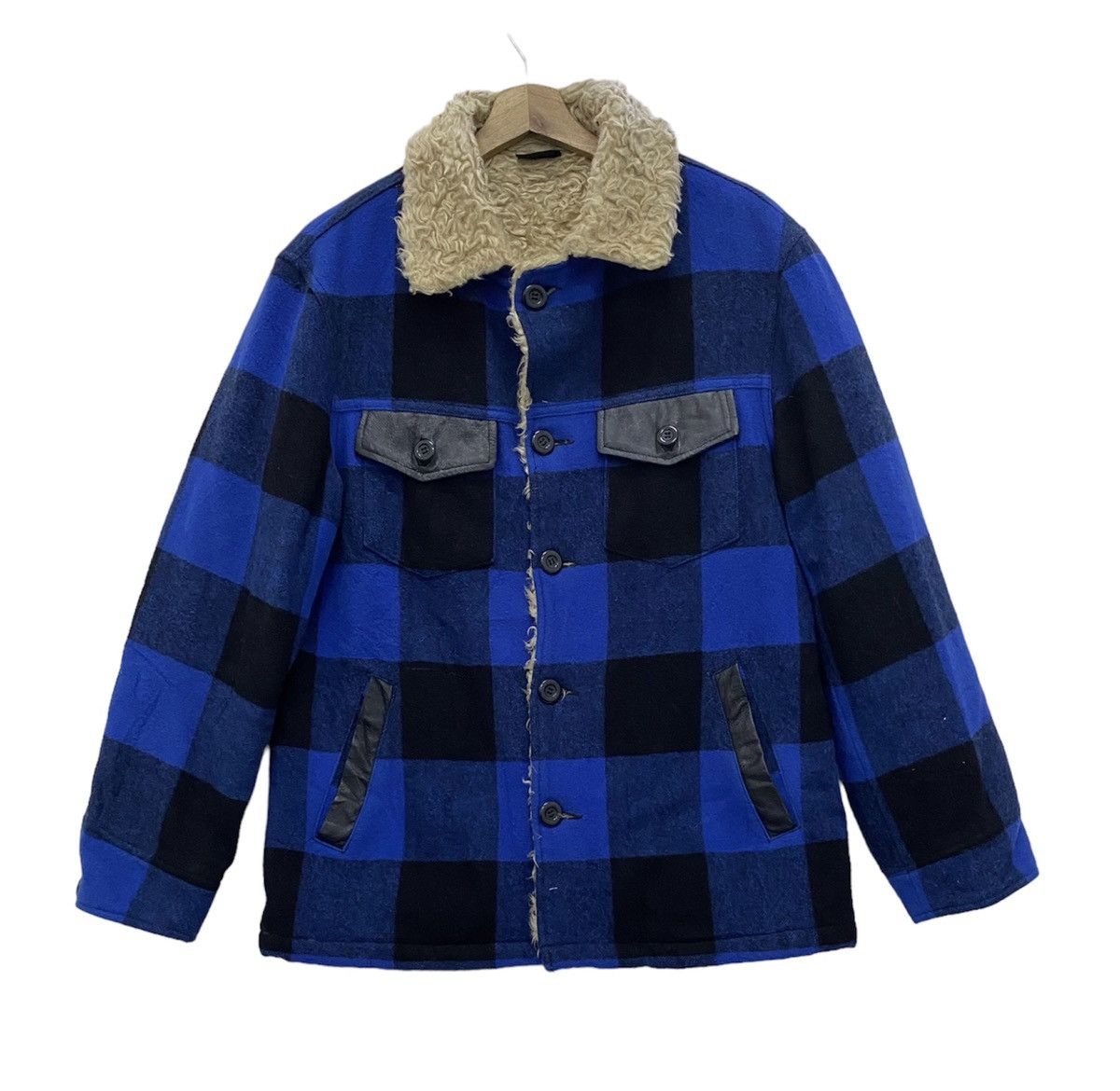 Flannel Flannel Checkered Sherpa Button Jacket Size US M / EU 48-50 / 2 - 1 Thumbnail