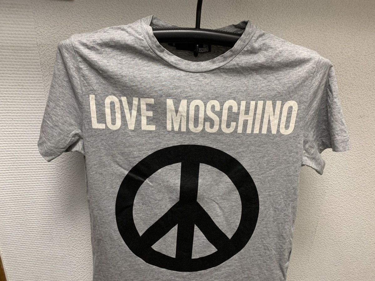 Moschino Love moschino big logo grey t-shirt S sz Size US S / EU 44-46 / 1 - 2 Thumbnail