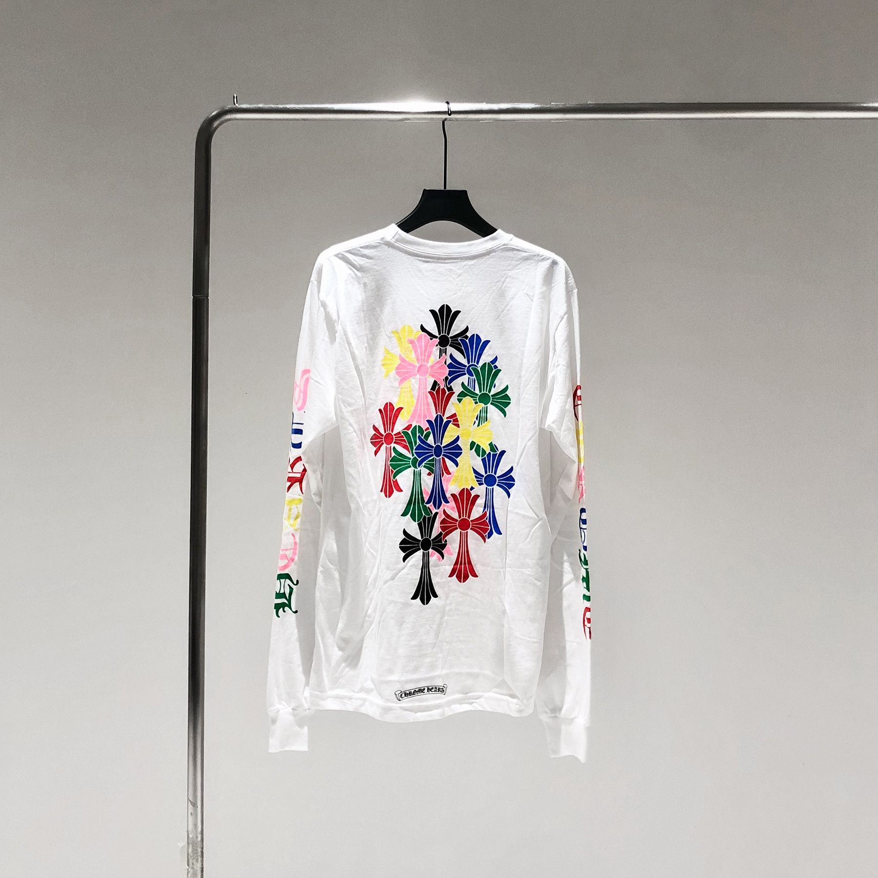 Chrome Hearts Chrome Hearts Multi Color Cross Long Sleeve Tee Size US L / EU 52-54 / 3 - 3 Thumbnail