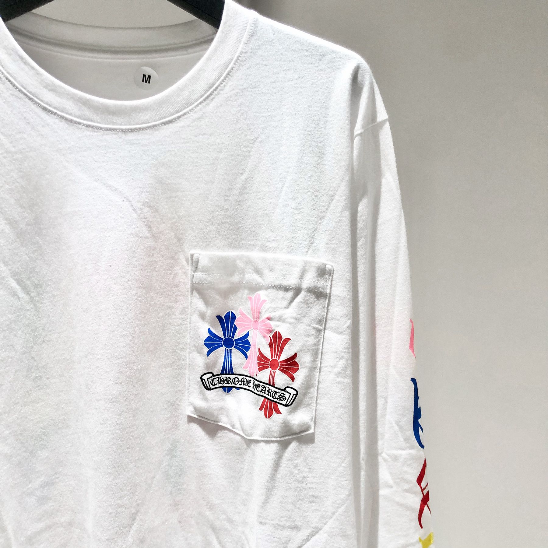 Chrome Hearts Chrome Hearts Multi Color Cross Long Sleeve Tee Size US L / EU 52-54 / 3 - 4 Thumbnail