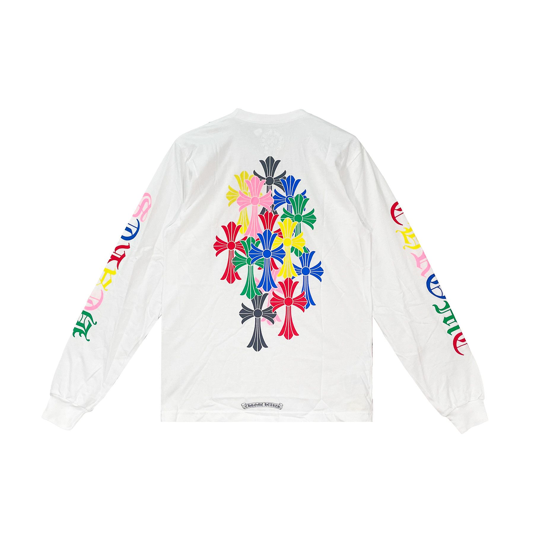 Chrome Hearts Chrome Hearts Multi Color Cross Long Sleeve Tee | Grailed