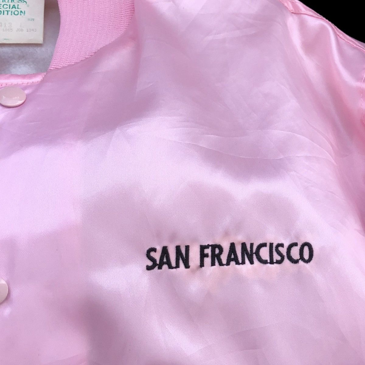 Vintage Vintage San Francisco Satin Embroidery Logo Varsity Jacket Size US L / EU 52-54 / 3 - 9 Thumbnail