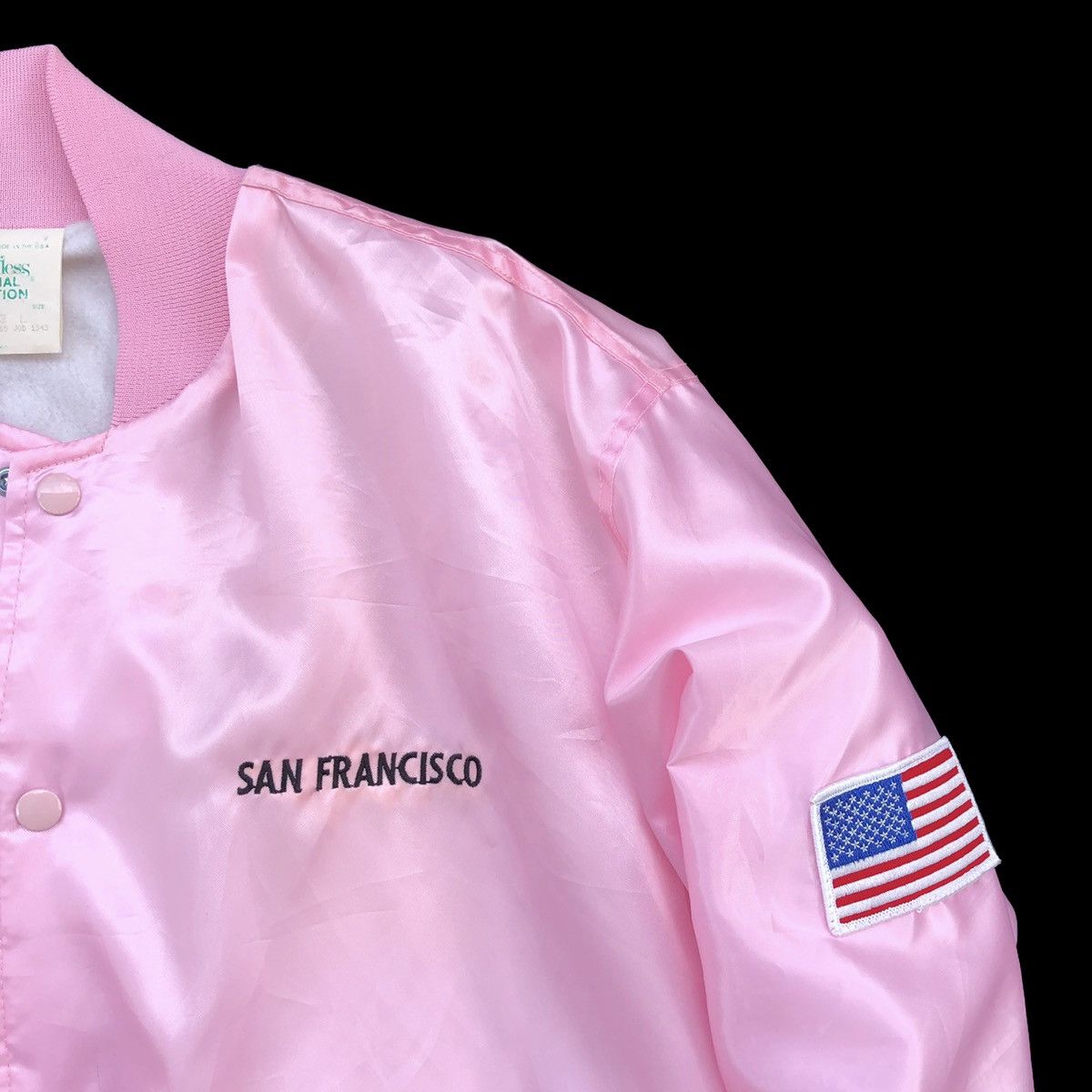 Vintage Vintage San Francisco Satin Embroidery Logo Varsity Jacket Size US L / EU 52-54 / 3 - 8 Thumbnail