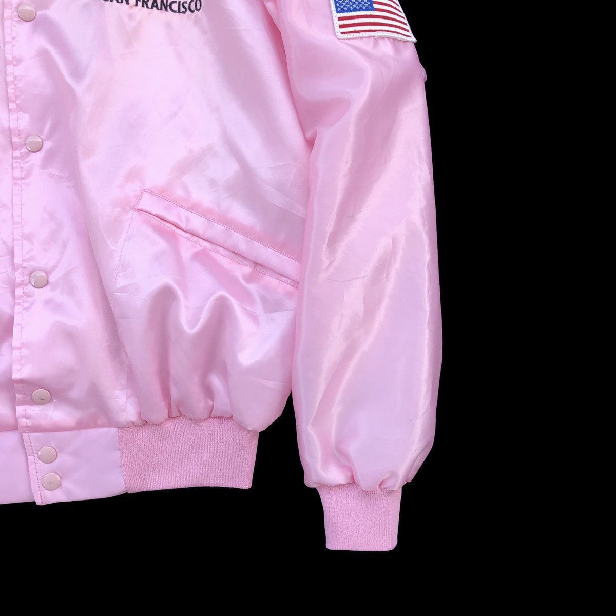Vintage Vintage San Francisco Satin Embroidery Logo Varsity Jacket Size US L / EU 52-54 / 3 - 7 Thumbnail