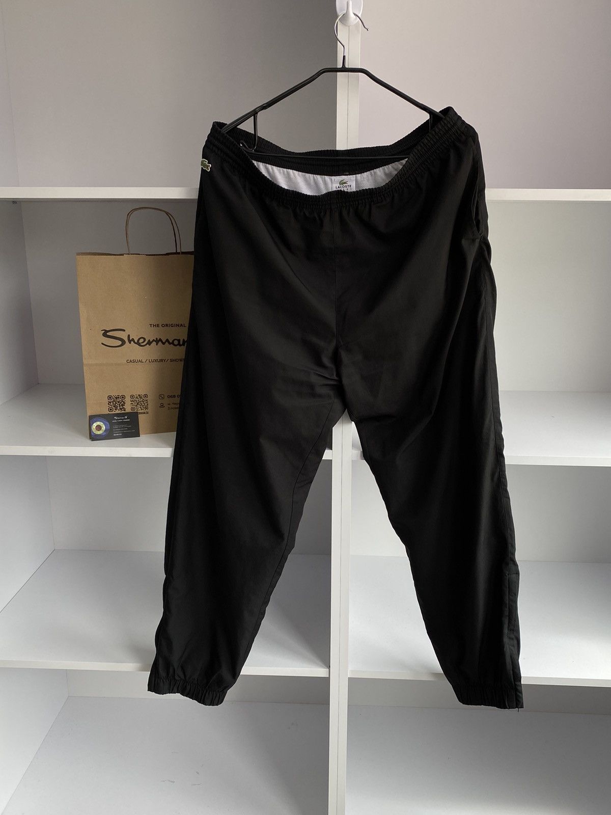 Lacoste × Vintage LACOSTE NYLON TRACK PANT Size US 42 / EU 58 - 2 Thumbnail