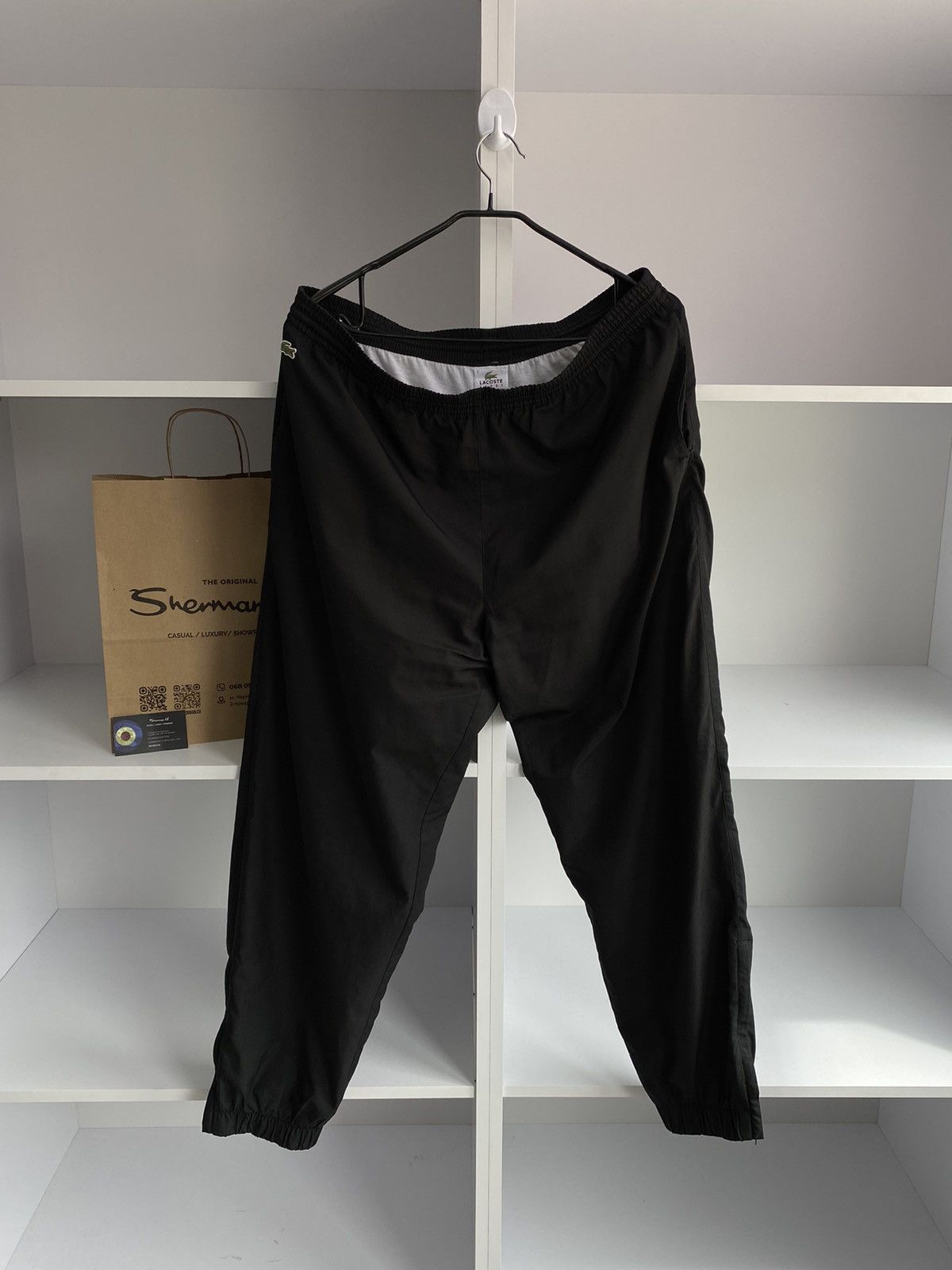 Lacoste × Vintage LACOSTE NYLON TRACK PANT Size US 42 / EU 58 - 1 Thumbnail