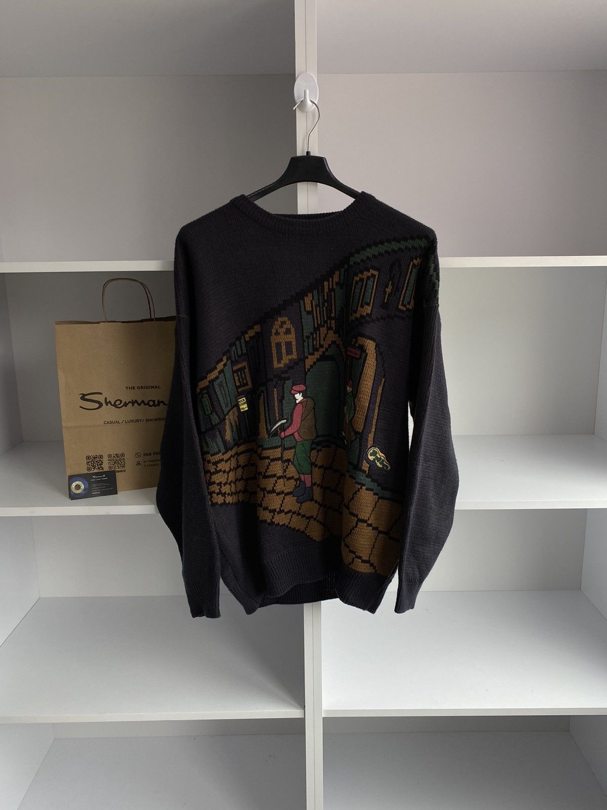 Designer × Vintage Coffe & Cake Vintage Sweater Size US L / EU 52-54 / 3 - 1 Thumbnail