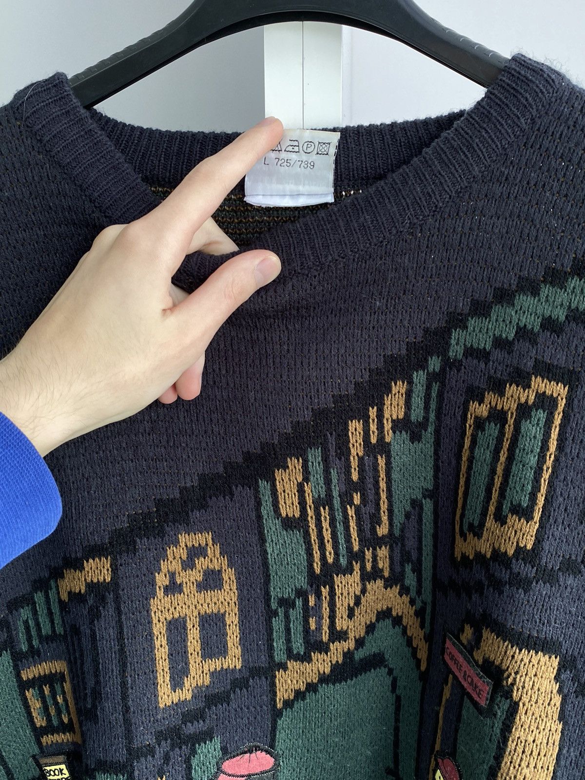Designer × Vintage Coffe & Cake Vintage Sweater Size US L / EU 52-54 / 3 - 3 Thumbnail
