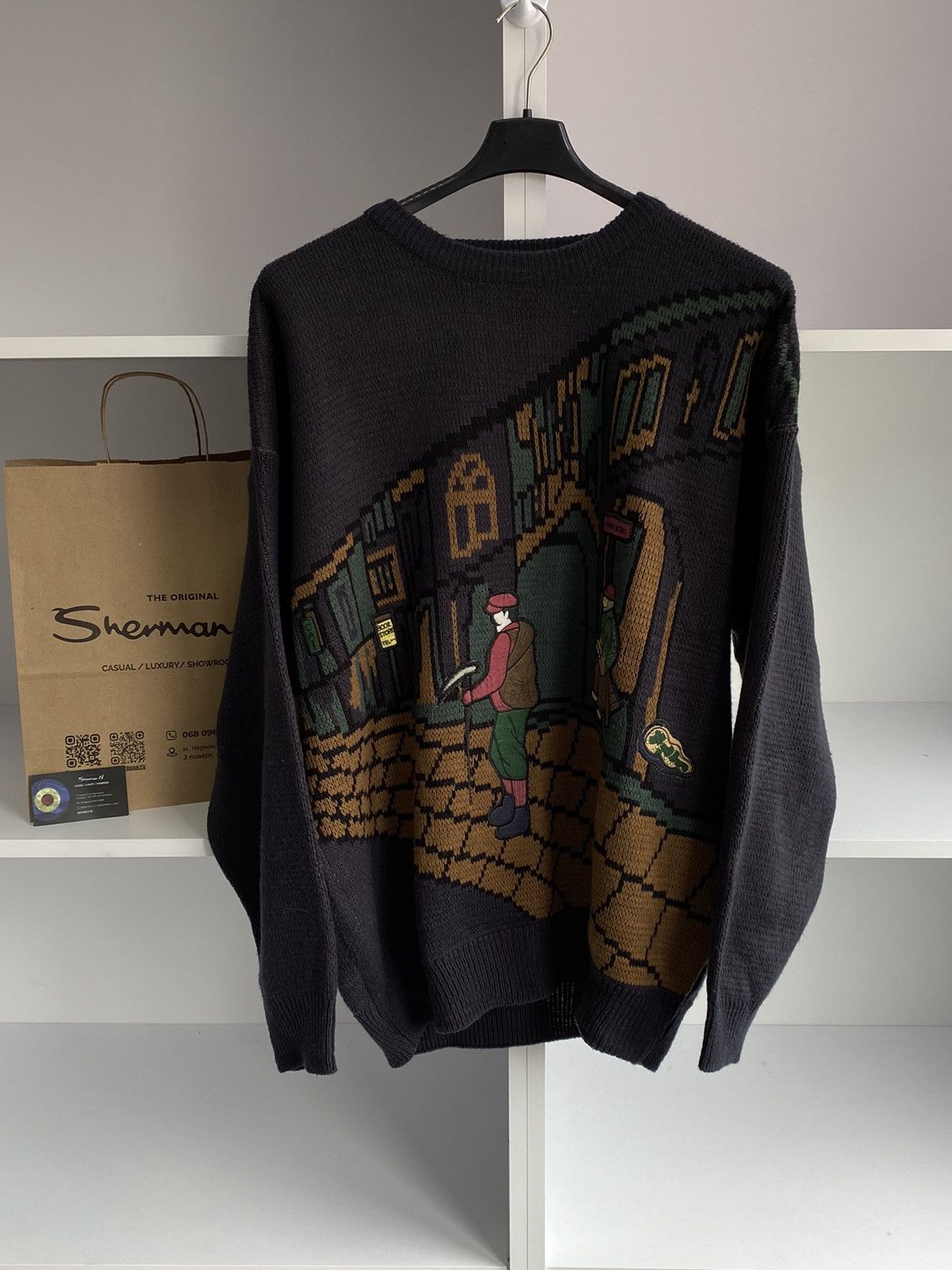Designer × Vintage Coffe & Cake Vintage Sweater Size US L / EU 52-54 / 3 - 2 Thumbnail