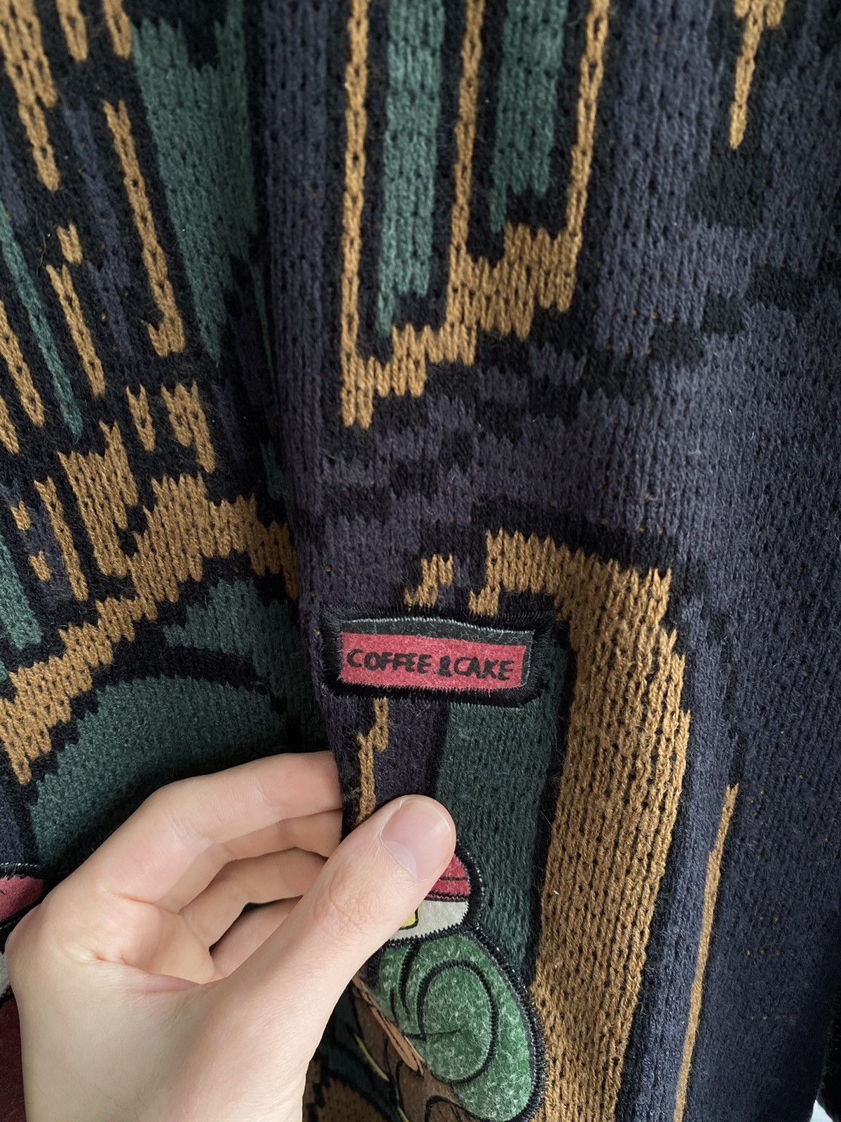 Designer × Vintage Coffe & Cake Vintage Sweater Size US L / EU 52-54 / 3 - 4 Thumbnail