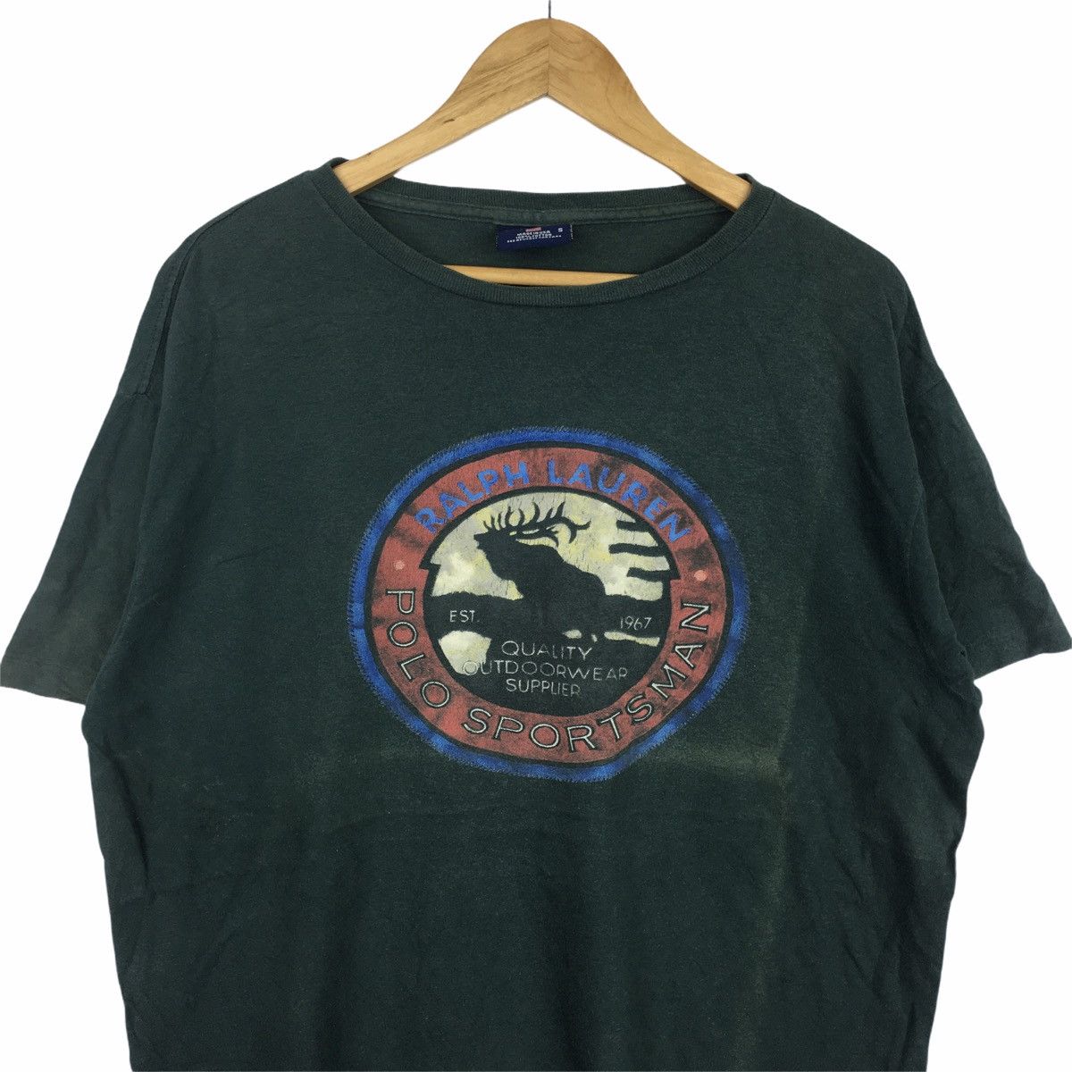 Polo Ralph Lauren Vtg 80’ POLO SPORTSMAN OUTDOOR Deer Ralph Lauren Tee Shirt Size US S / EU 44-46 / 1 - 2 Thumbnail