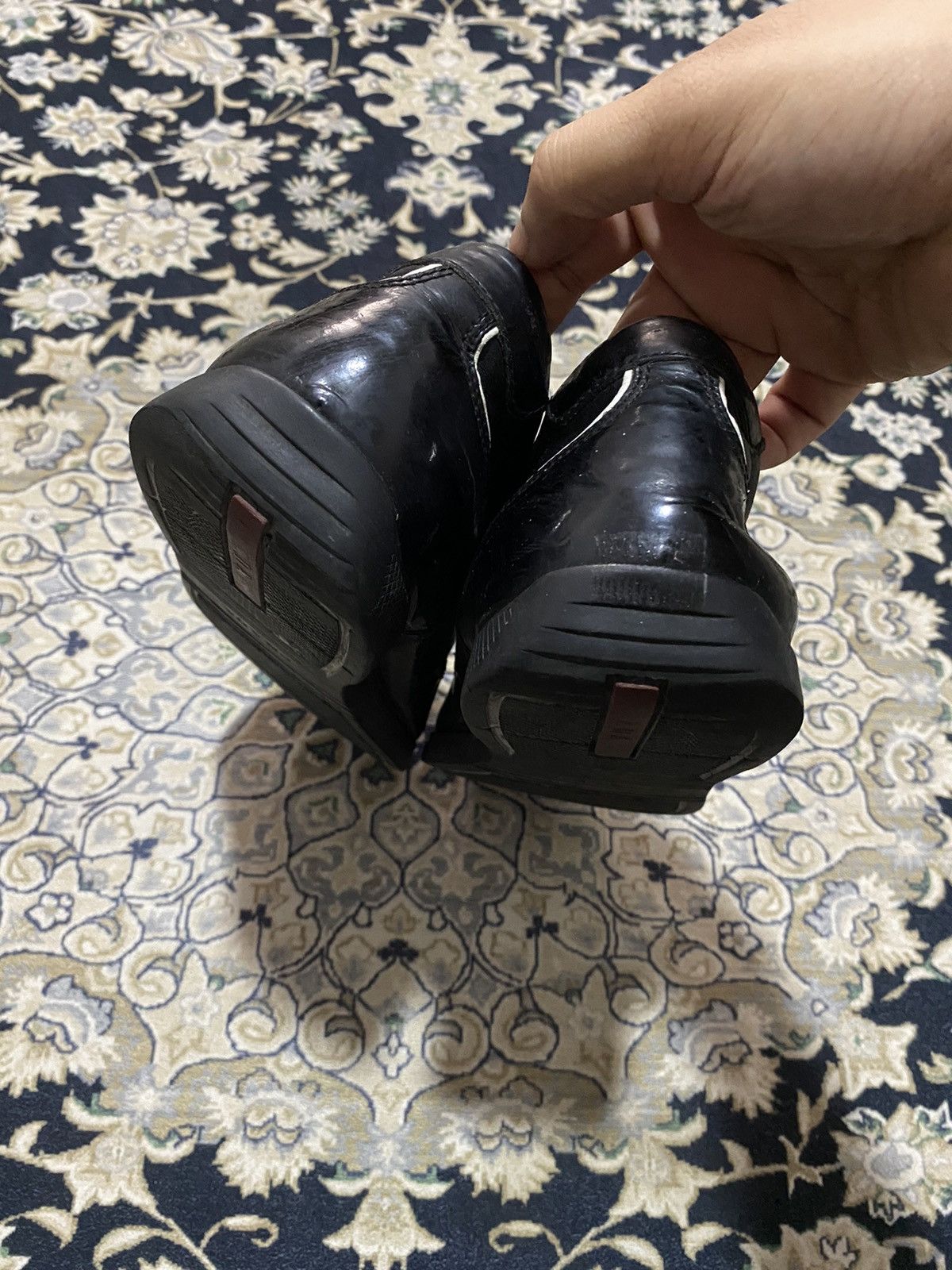 Prada Vtg Prada Black Sneakers Lace Up Lining White Casual Shoes Size US 10.5 / EU 43-44 - 6 Thumbnail