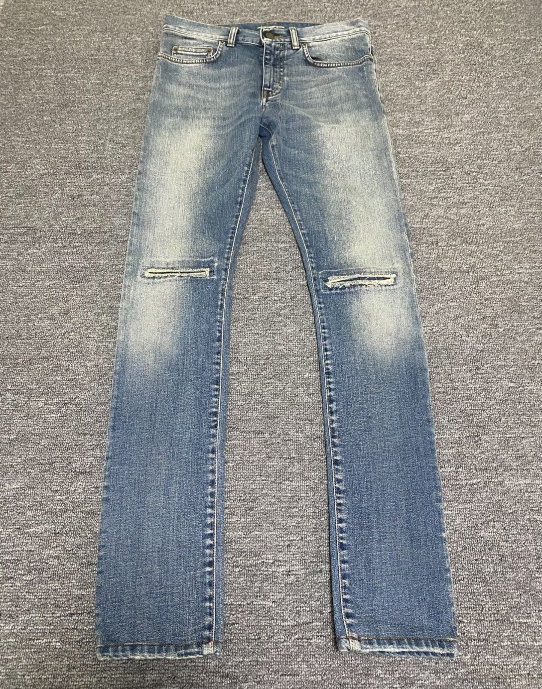 Saint Laurent Paris Saint Laurent Double knee patch jeans Size US 28 / EU 44 - 1 Thumbnail