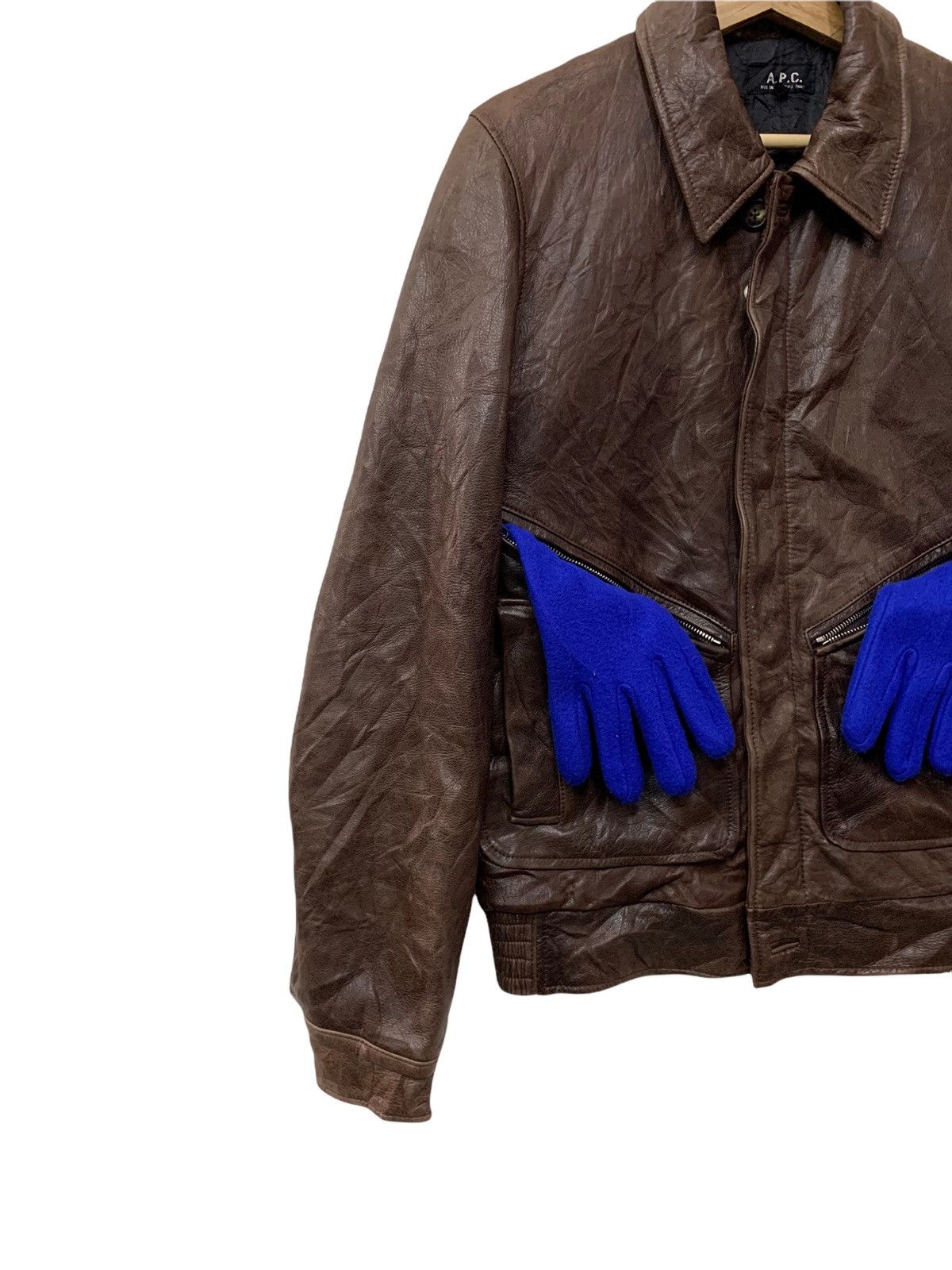 A.P.C. 🔥RARE A.P.C LEATHER JACKETS BROWN Size US XS / EU 42 / 0 - 3 Thumbnail