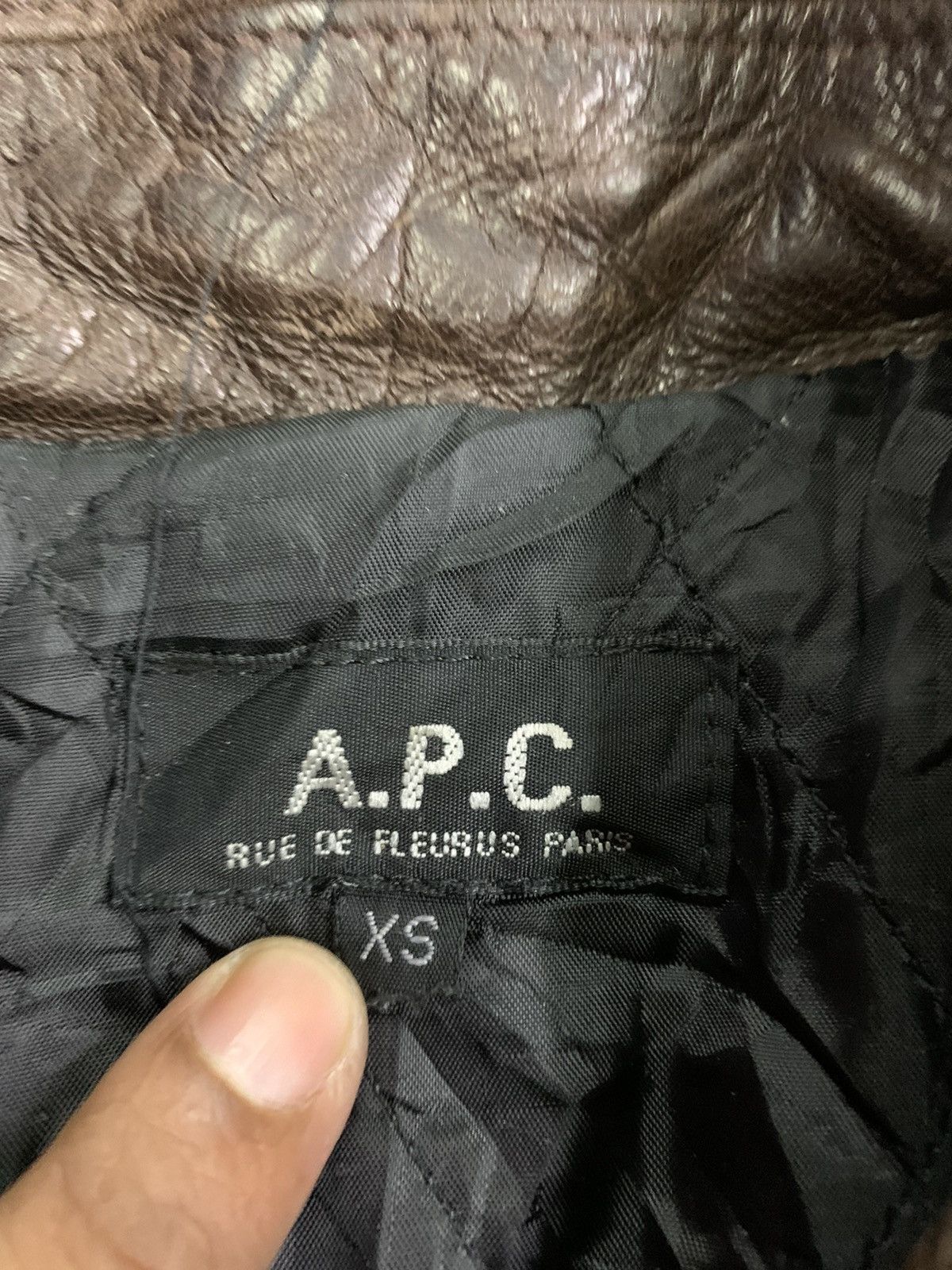 A.P.C. 🔥RARE A.P.C LEATHER JACKETS BROWN Size US XS / EU 42 / 0 - 12 Thumbnail