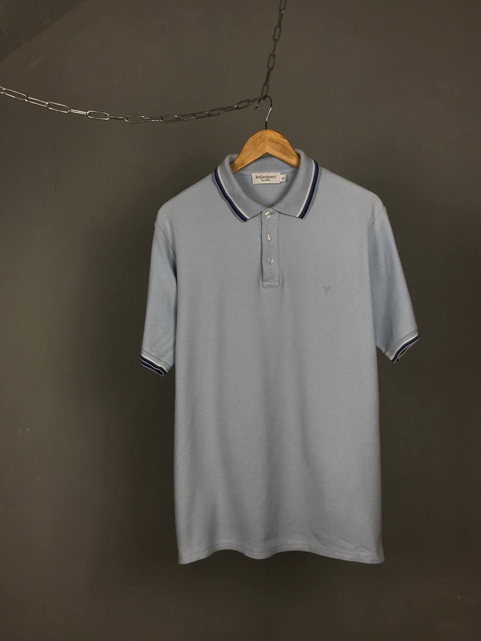 Yves Saint Laurent YSL Yves Saint Laurent luxury streetwear polo tee Size US M / EU 48-50 / 2 - 1 Thumbnail