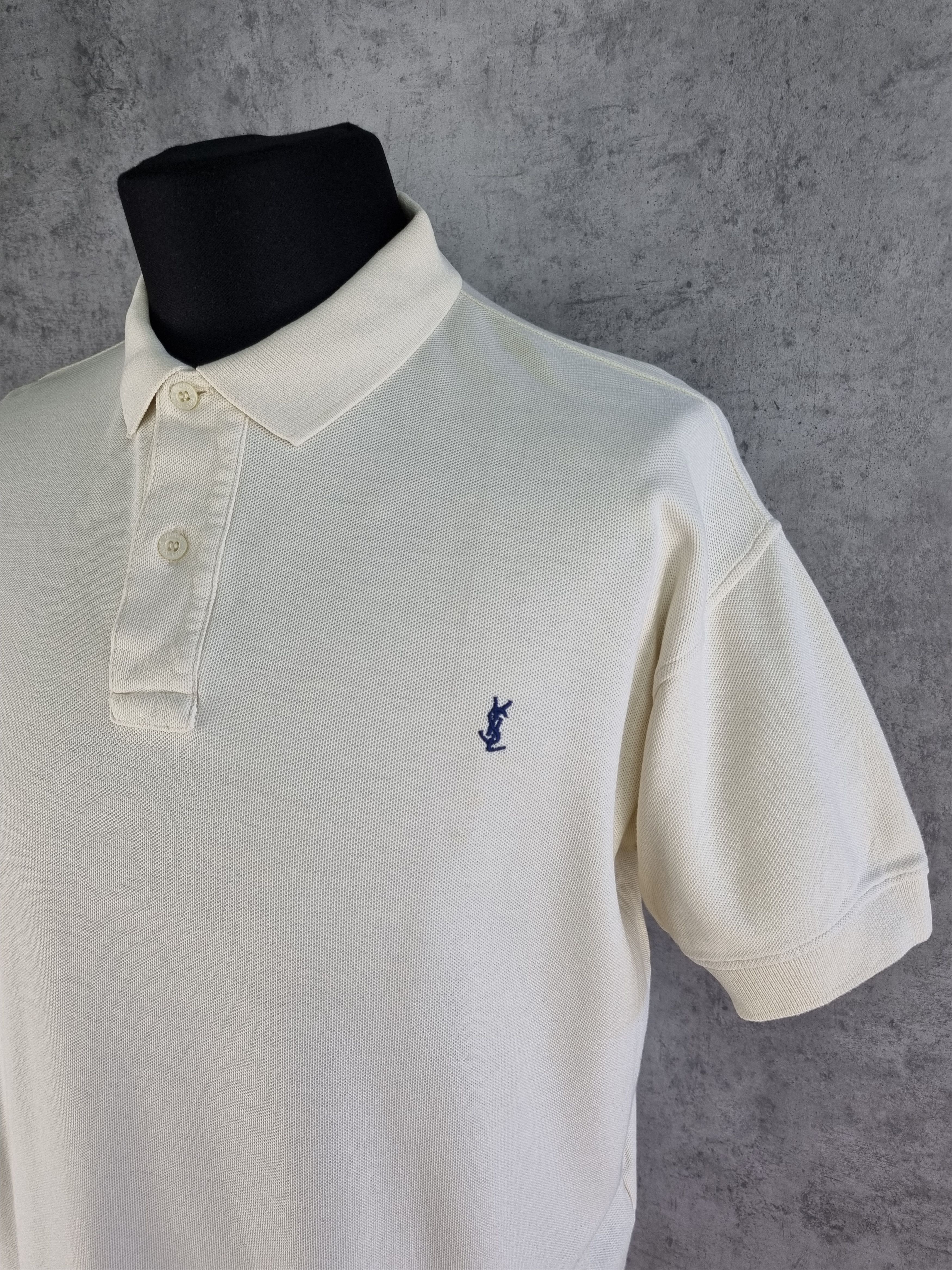 Yves Saint Laurent 90s Yves Saint Laurent YSL Pour Home Polo Shirt Size US M / EU 48-50 / 2 - 2 Thumbnail